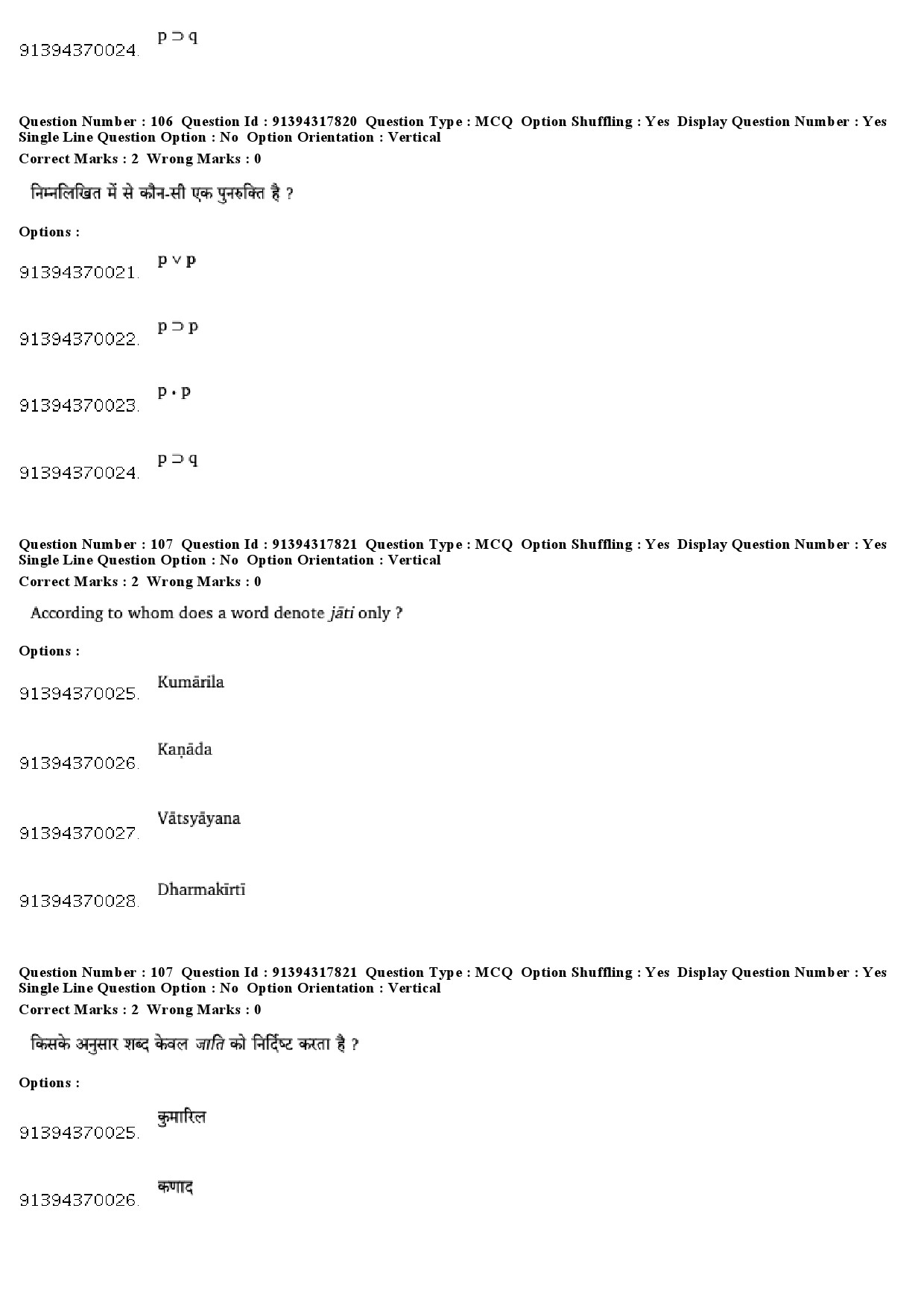 UGC NET Philosophy Question Paper December 2018 90