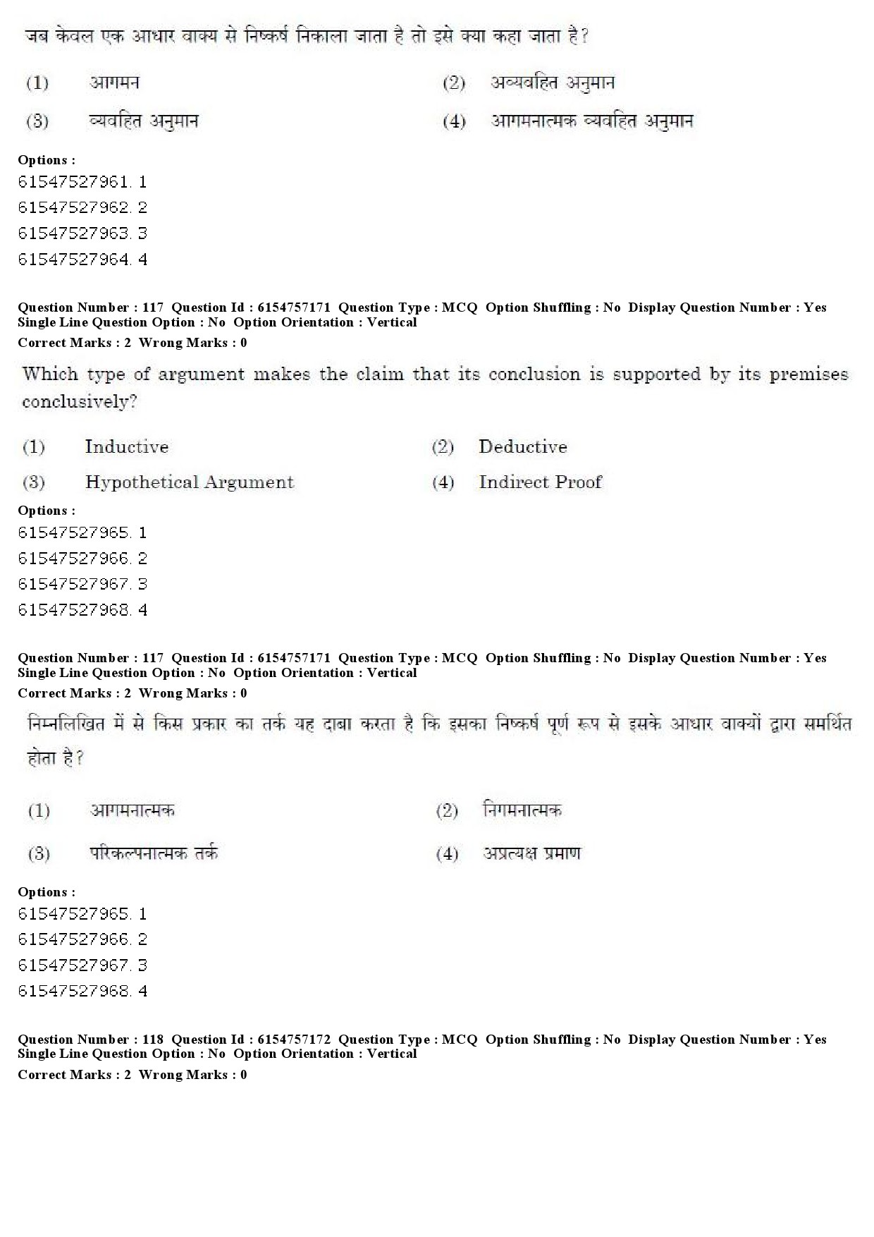 UGC NET Philosophy Question Paper December 2019 113