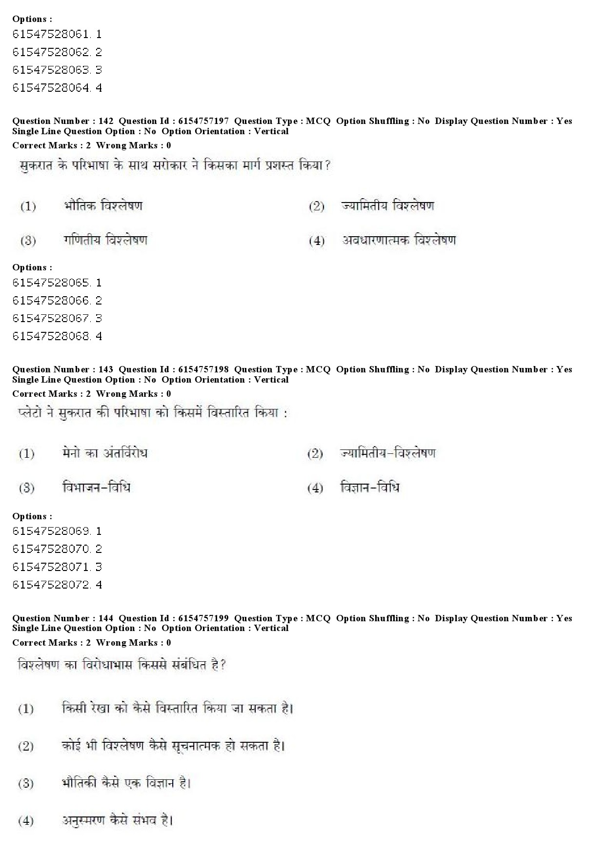 UGC NET Philosophy Question Paper December 2019 133