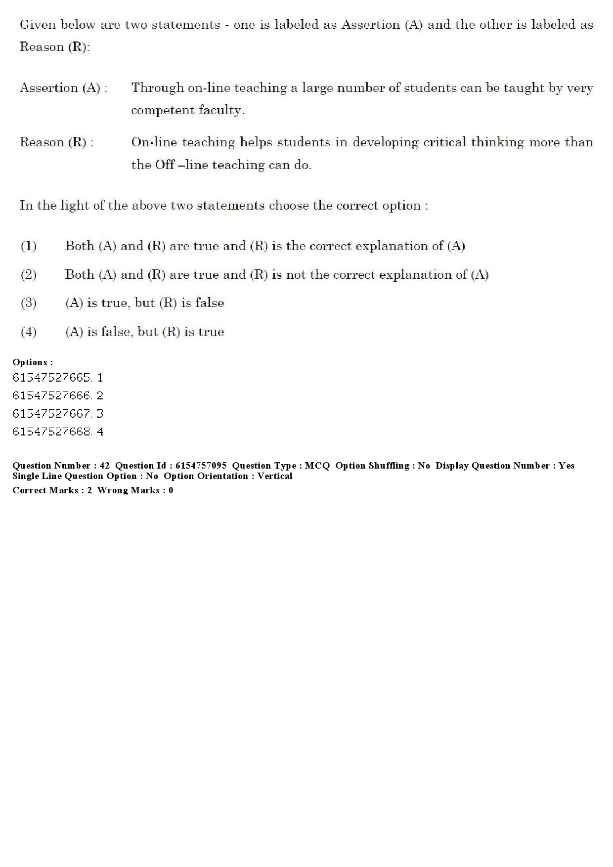 UGC NET Philosophy Question Paper December 2019 43