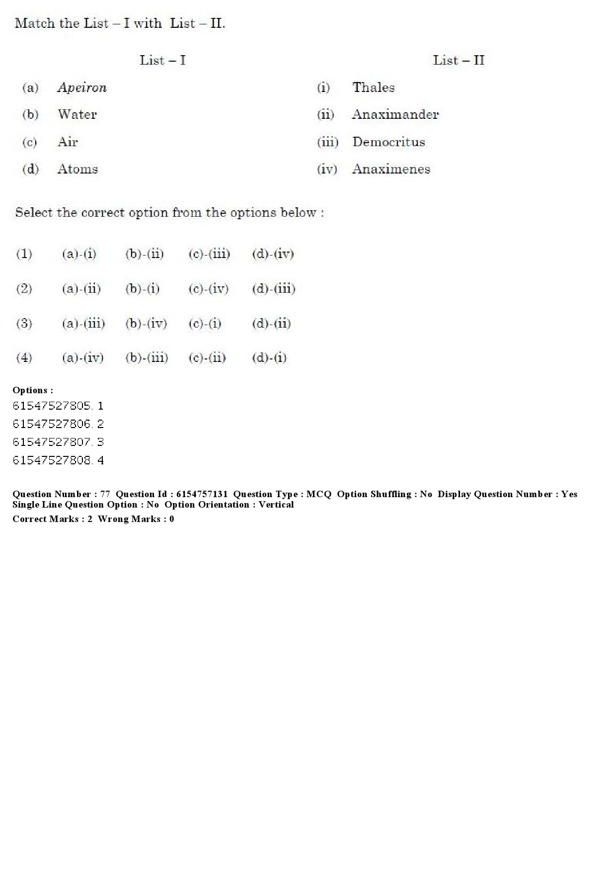 UGC NET Philosophy Question Paper December 2019 75