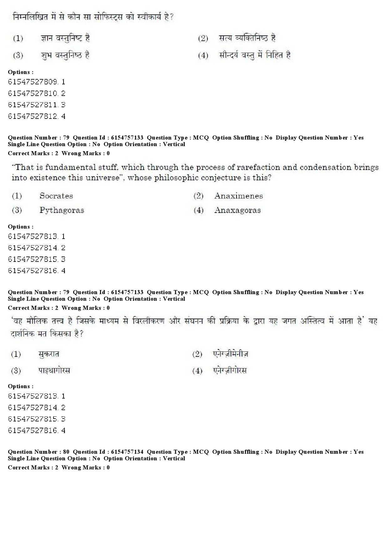 UGC NET Philosophy Question Paper December 2019 77