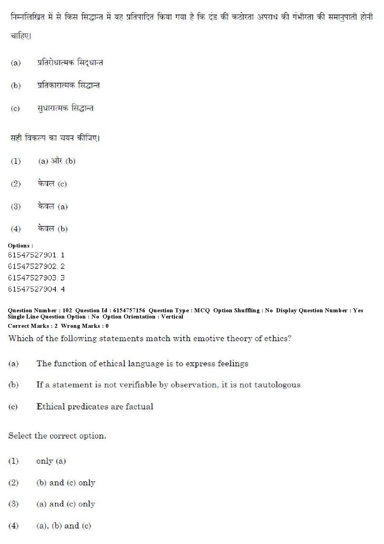 UGC NET Philosophy Question Paper December 2019 98