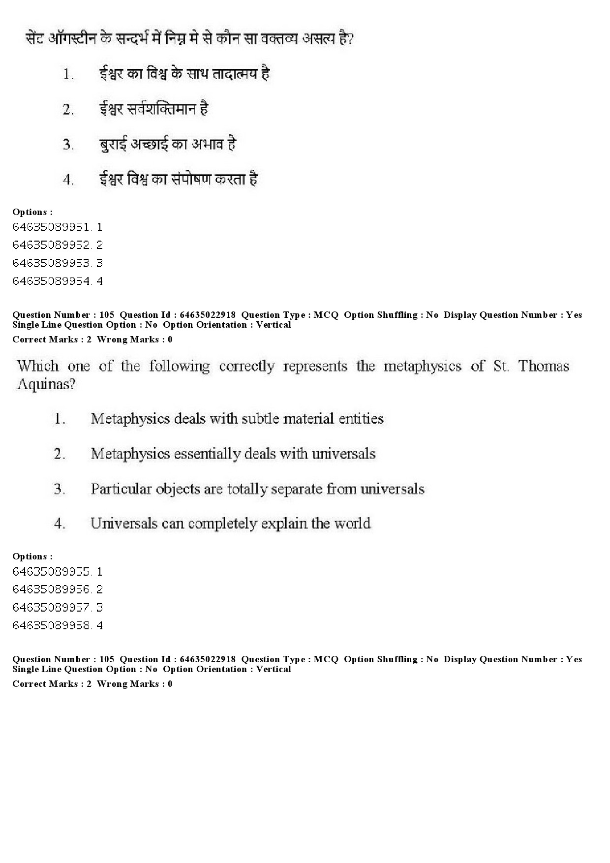 UGC NET Philosophy Question Paper June 2019 101