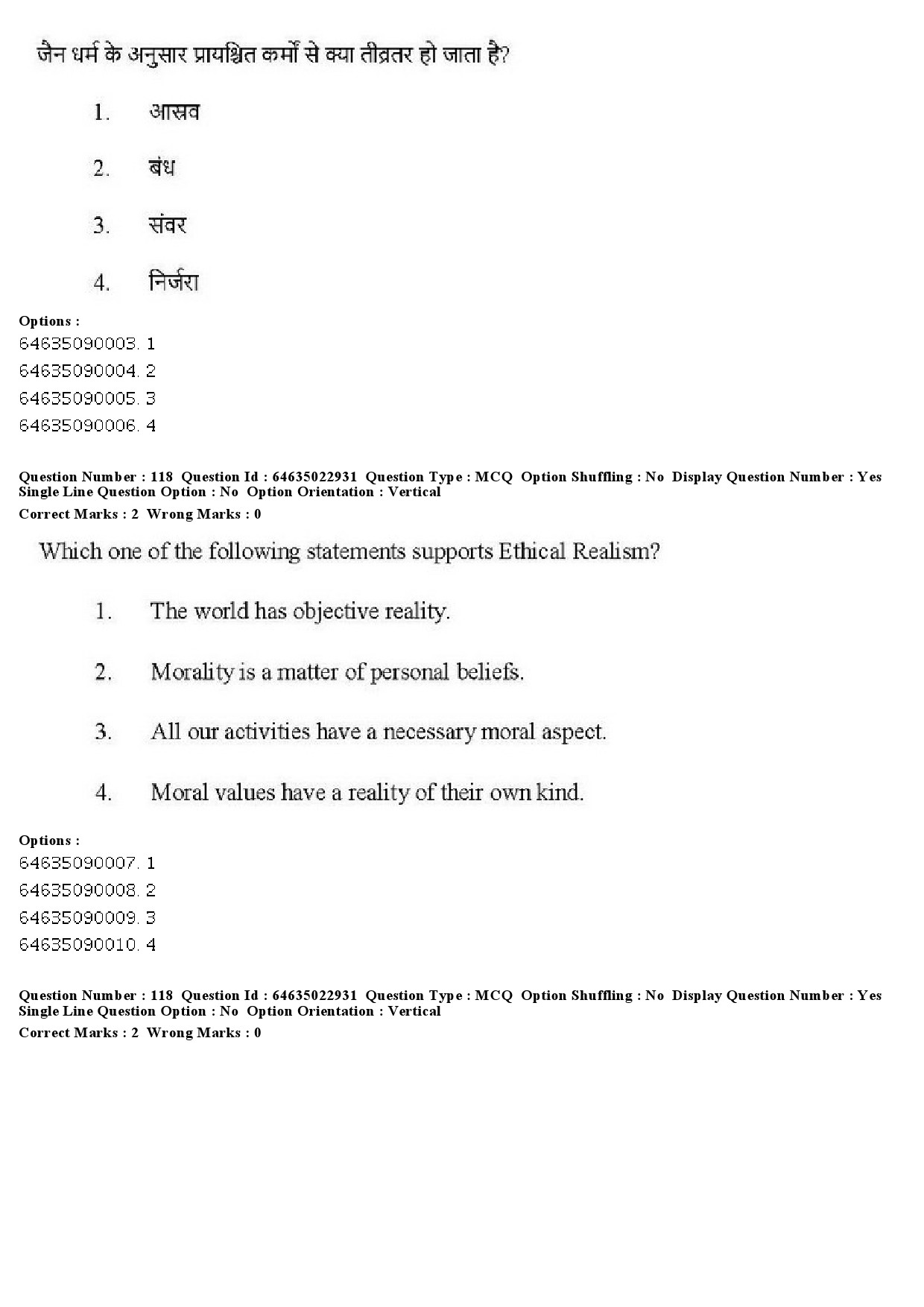 UGC NET Philosophy Question Paper June 2019 115