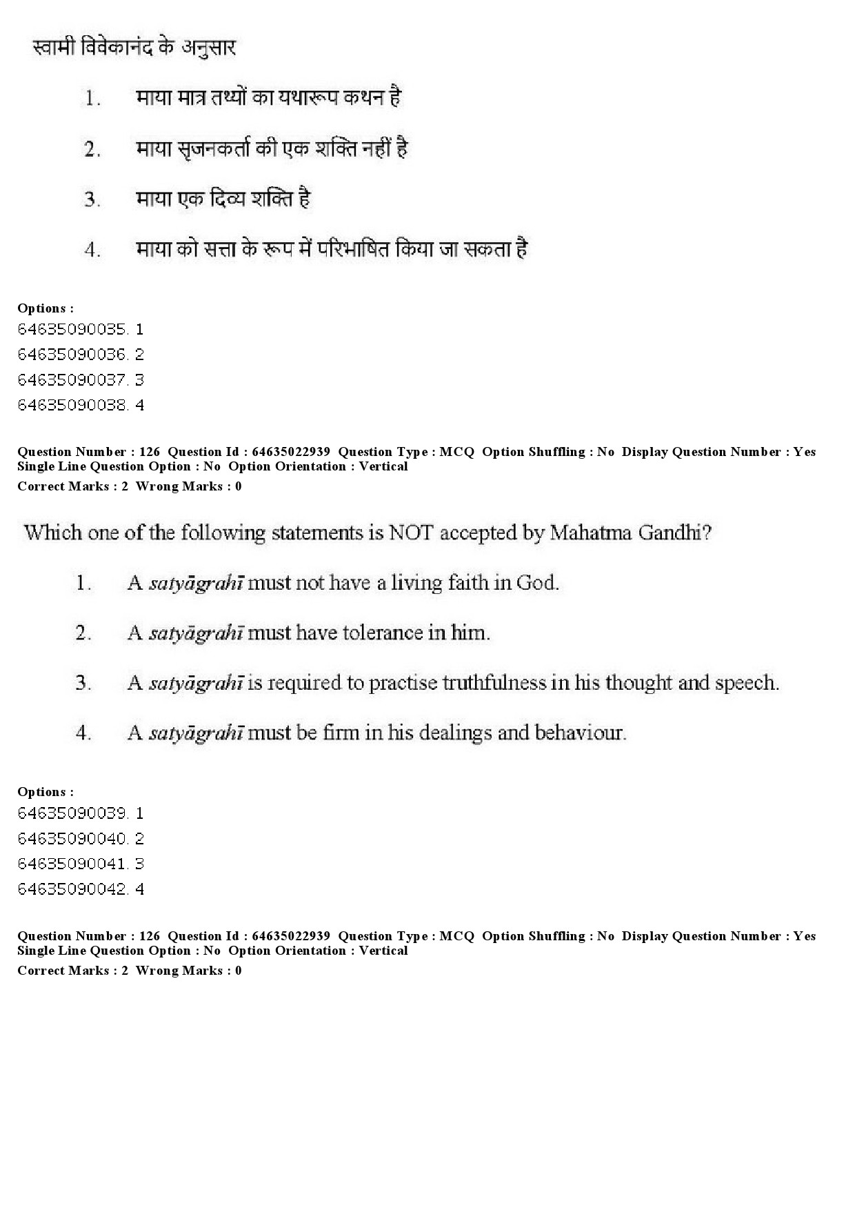 UGC NET Philosophy Question Paper June 2019 123