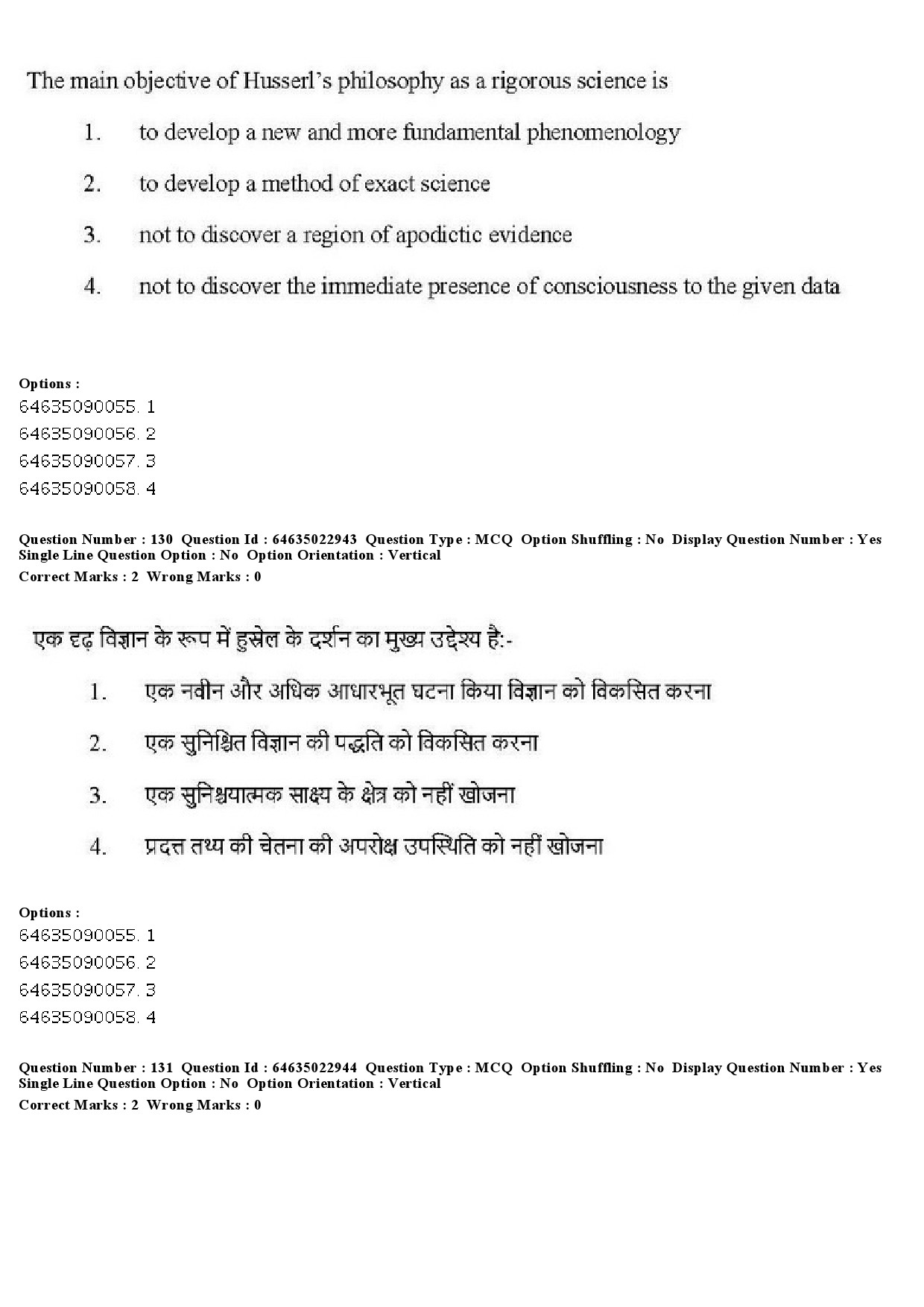 UGC NET Philosophy Question Paper June 2019 128