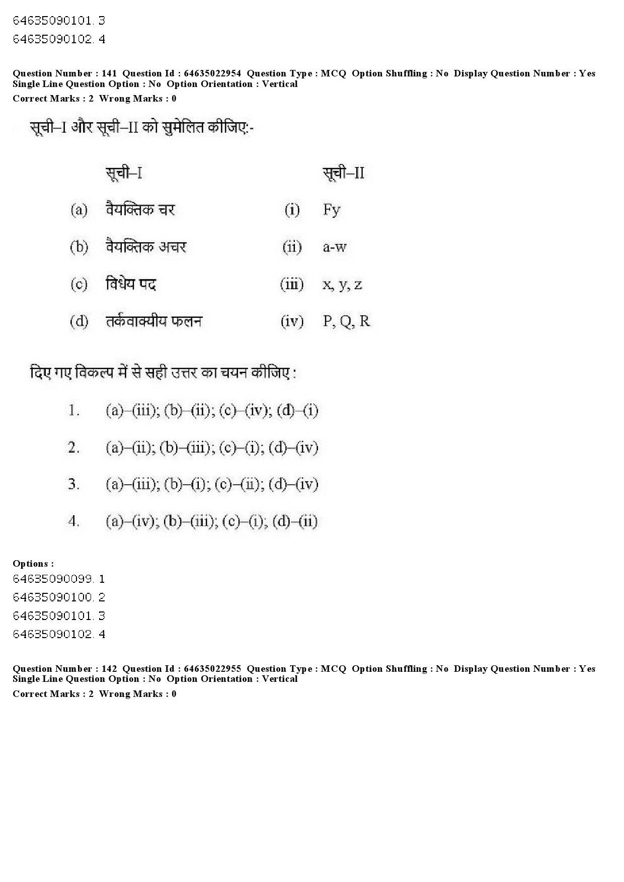 UGC NET Philosophy Question Paper June 2019 140