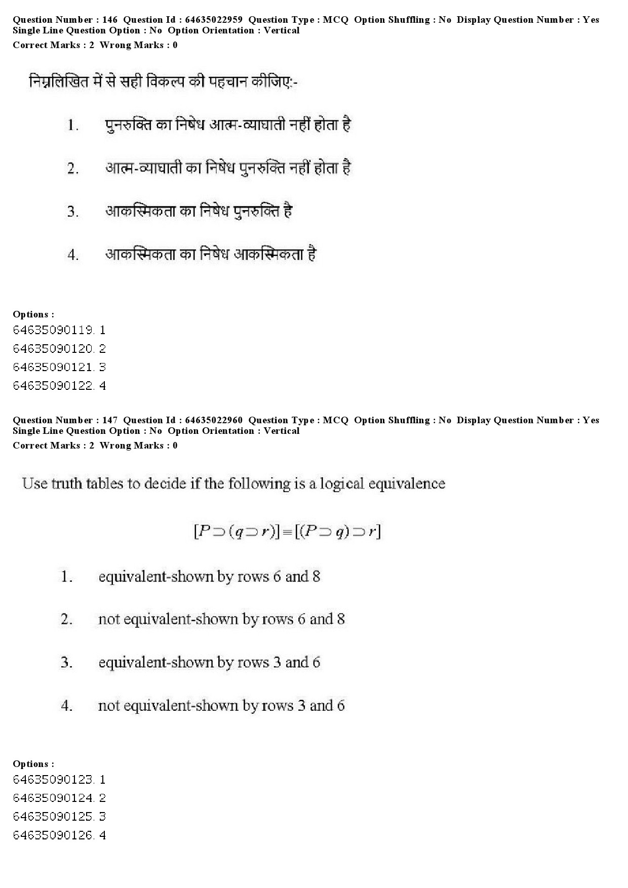 UGC NET Philosophy Question Paper June 2019 146