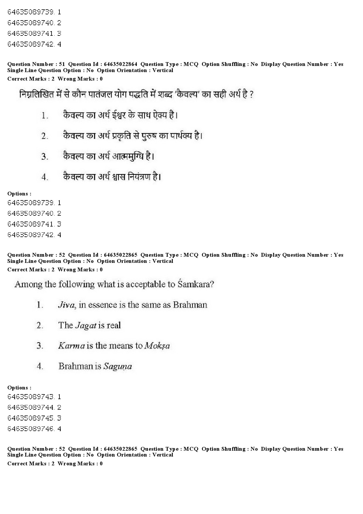 UGC NET Philosophy Question Paper June 2019 41