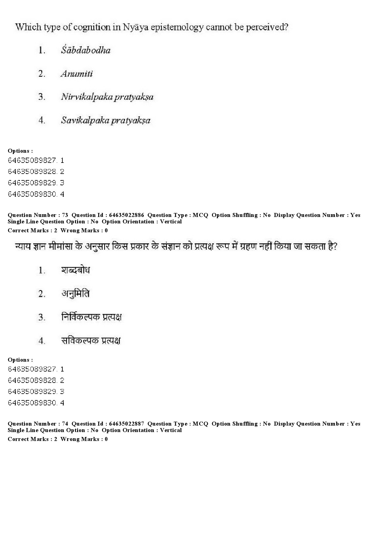 UGC NET Philosophy Question Paper June 2019 63