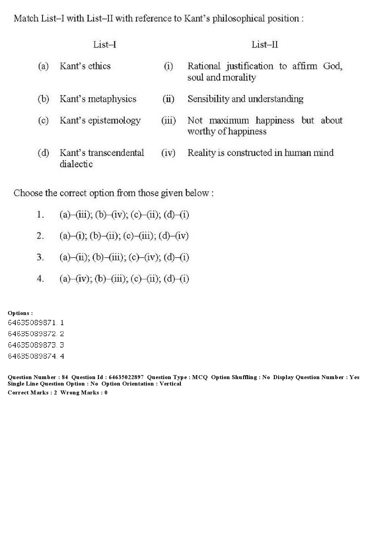 UGC NET Philosophy Question Paper June 2019 77