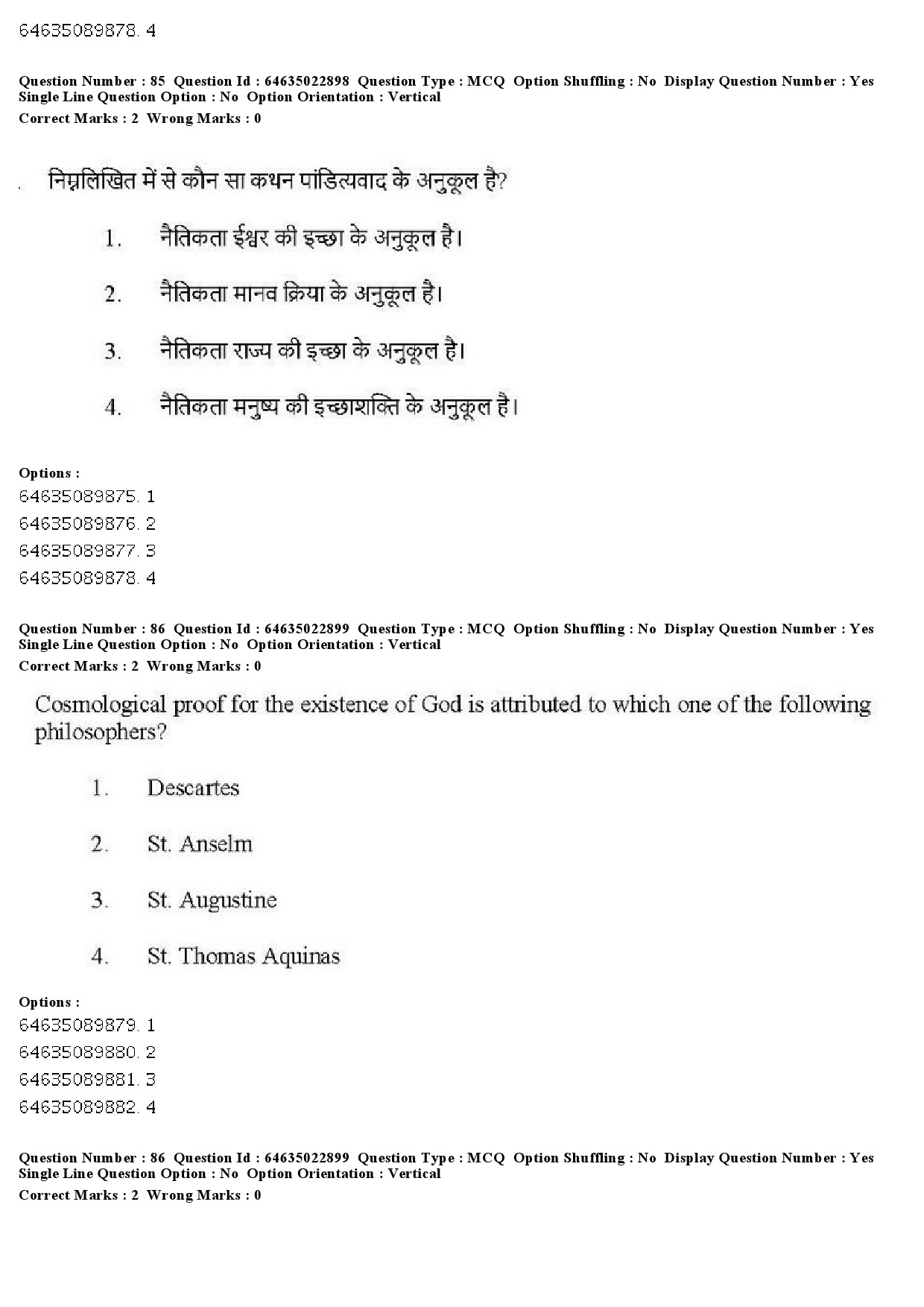 UGC NET Philosophy Question Paper June 2019 79