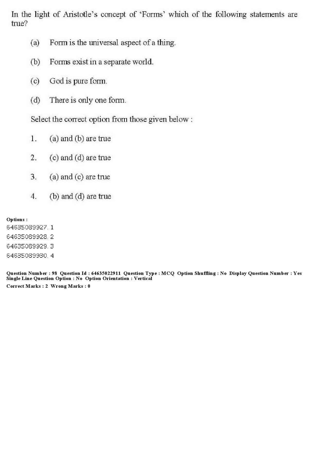 UGC NET Philosophy Question Paper June 2019 94