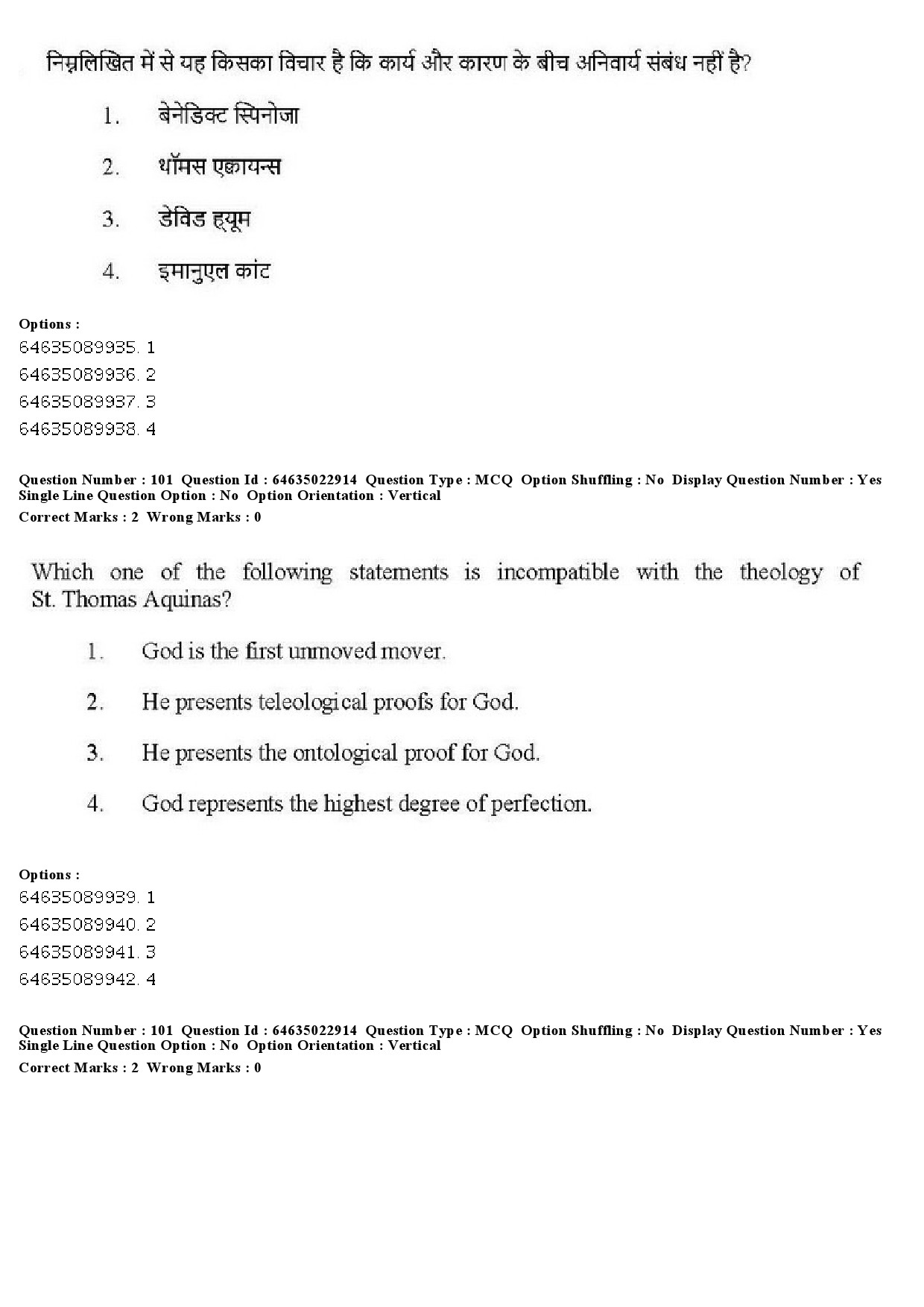 UGC NET Philosophy Question Paper June 2019 97