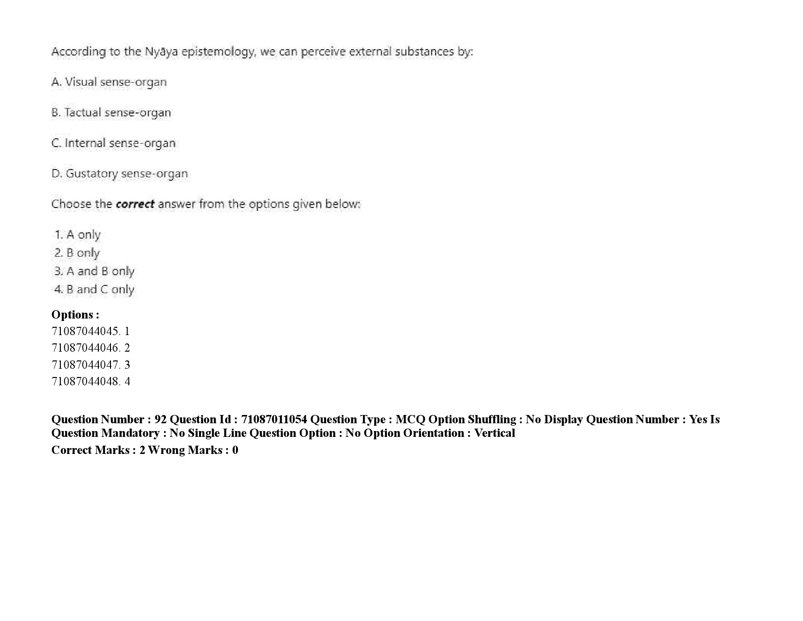 UGC NET Philosophy Question Paper September 2020 123