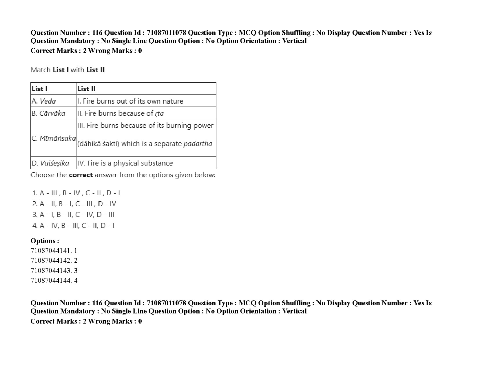 UGC NET Philosophy Question Paper September 2020 164