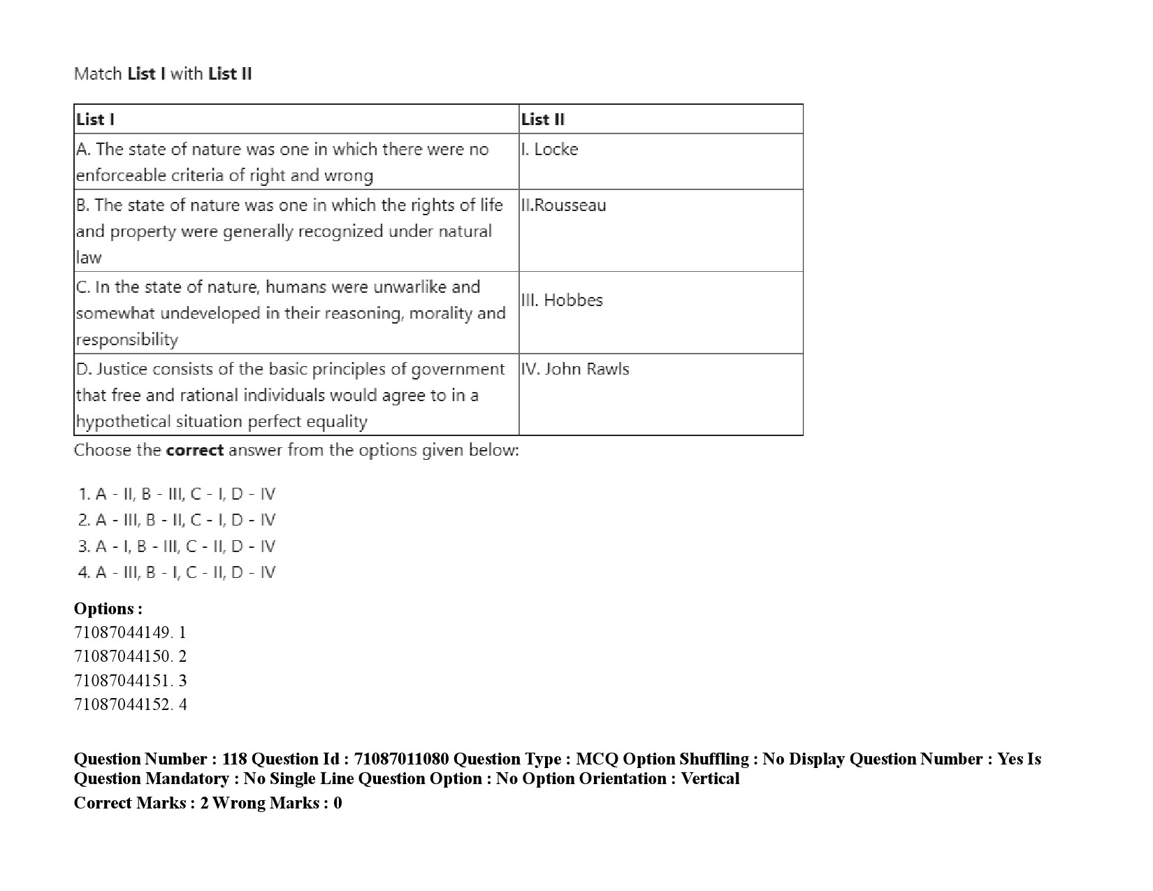 UGC NET Philosophy Question Paper September 2020 168