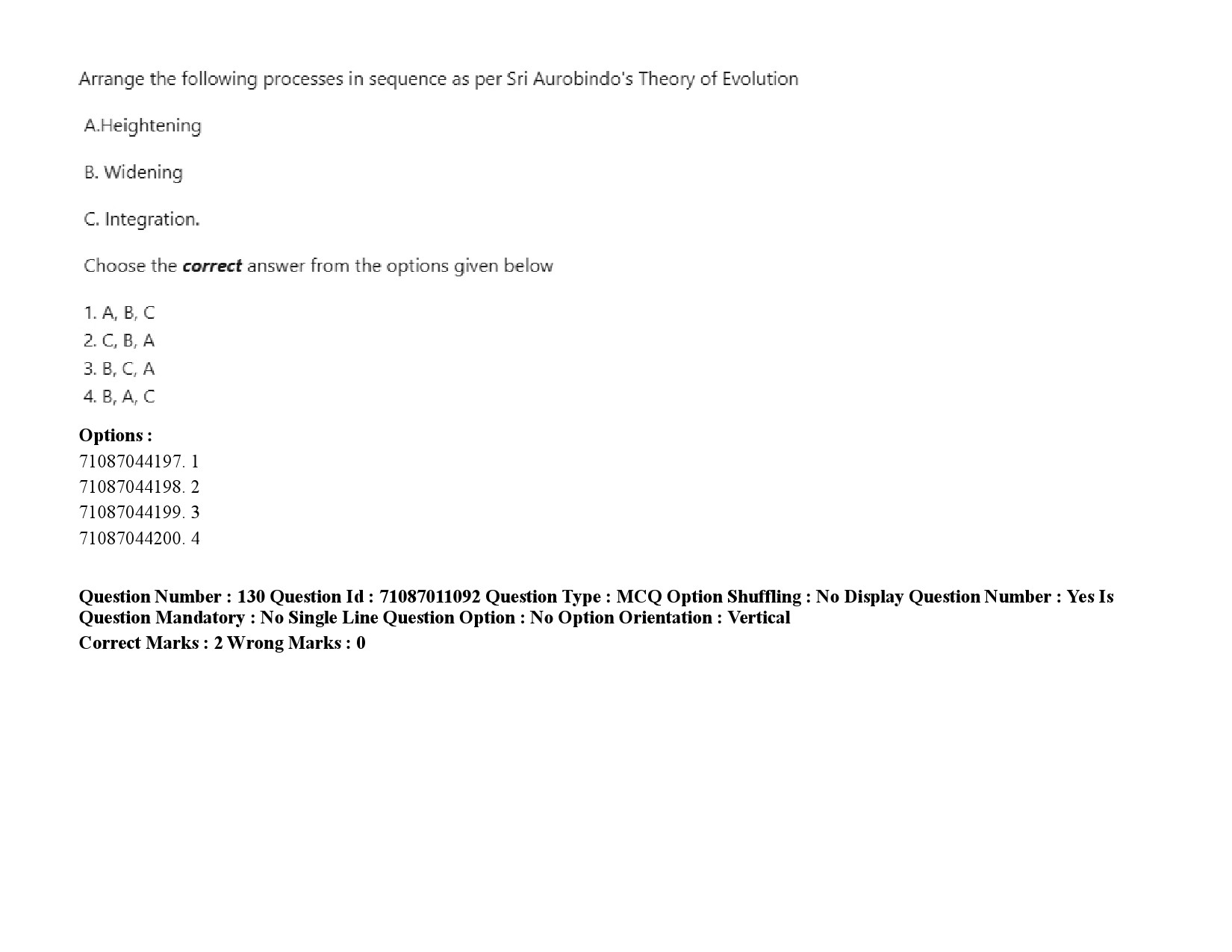 UGC NET Philosophy Question Paper September 2020 192