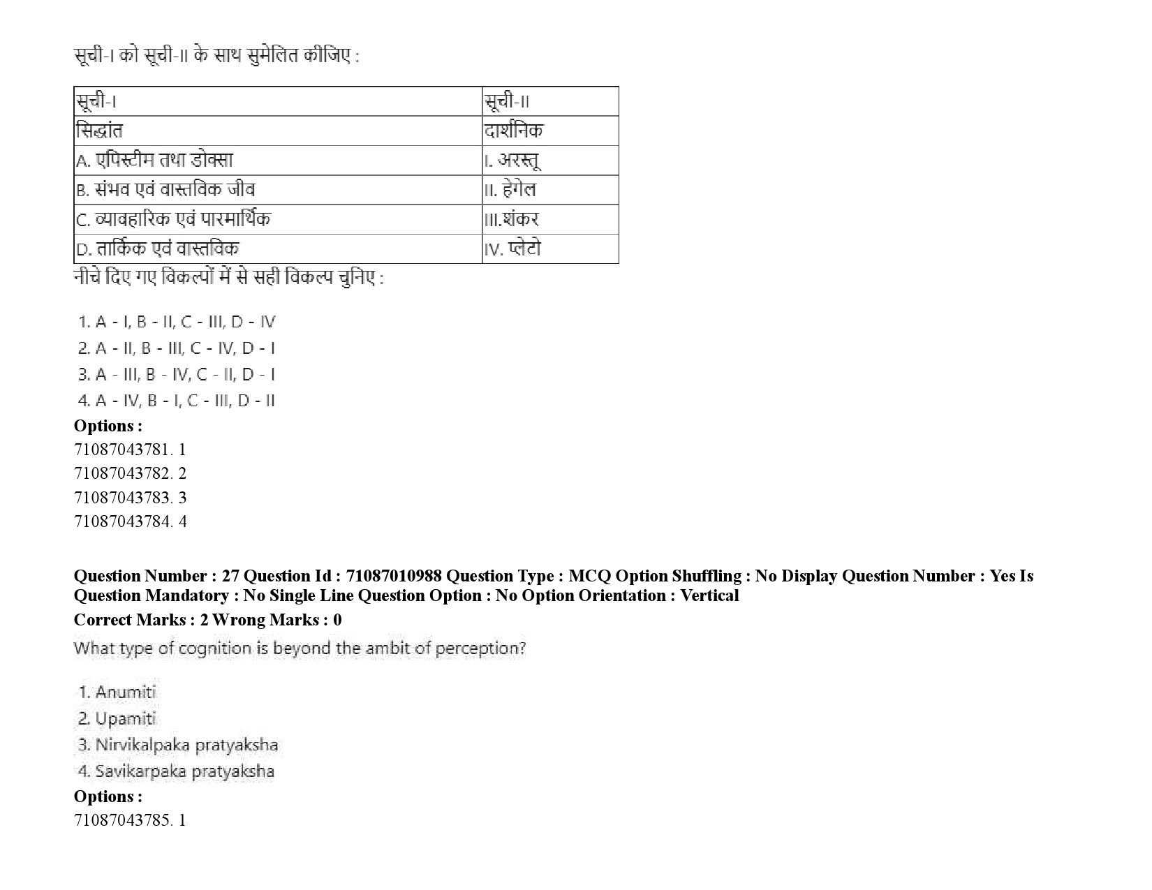 UGC NET Philosophy Question Paper September 2020 43