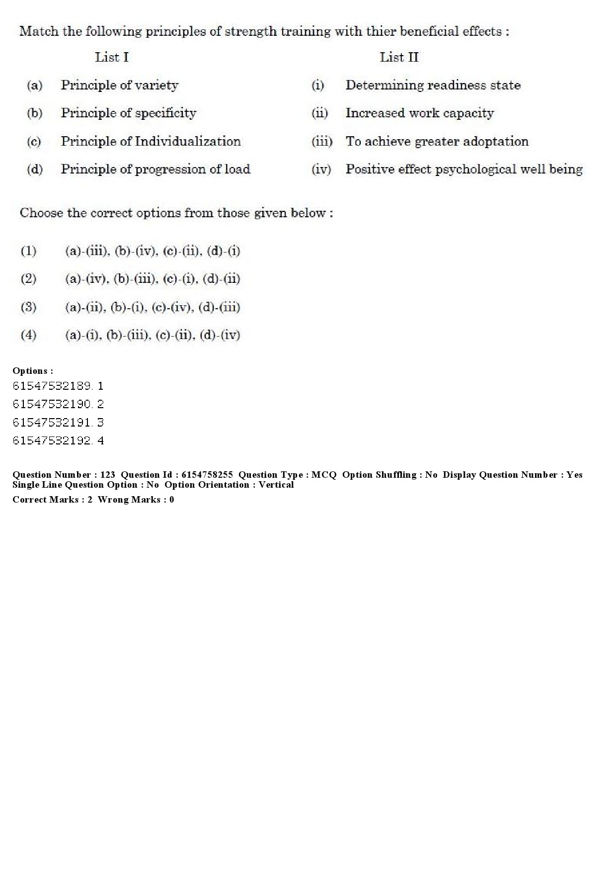 UGC NET Physical Education Question Paper December 2019 143