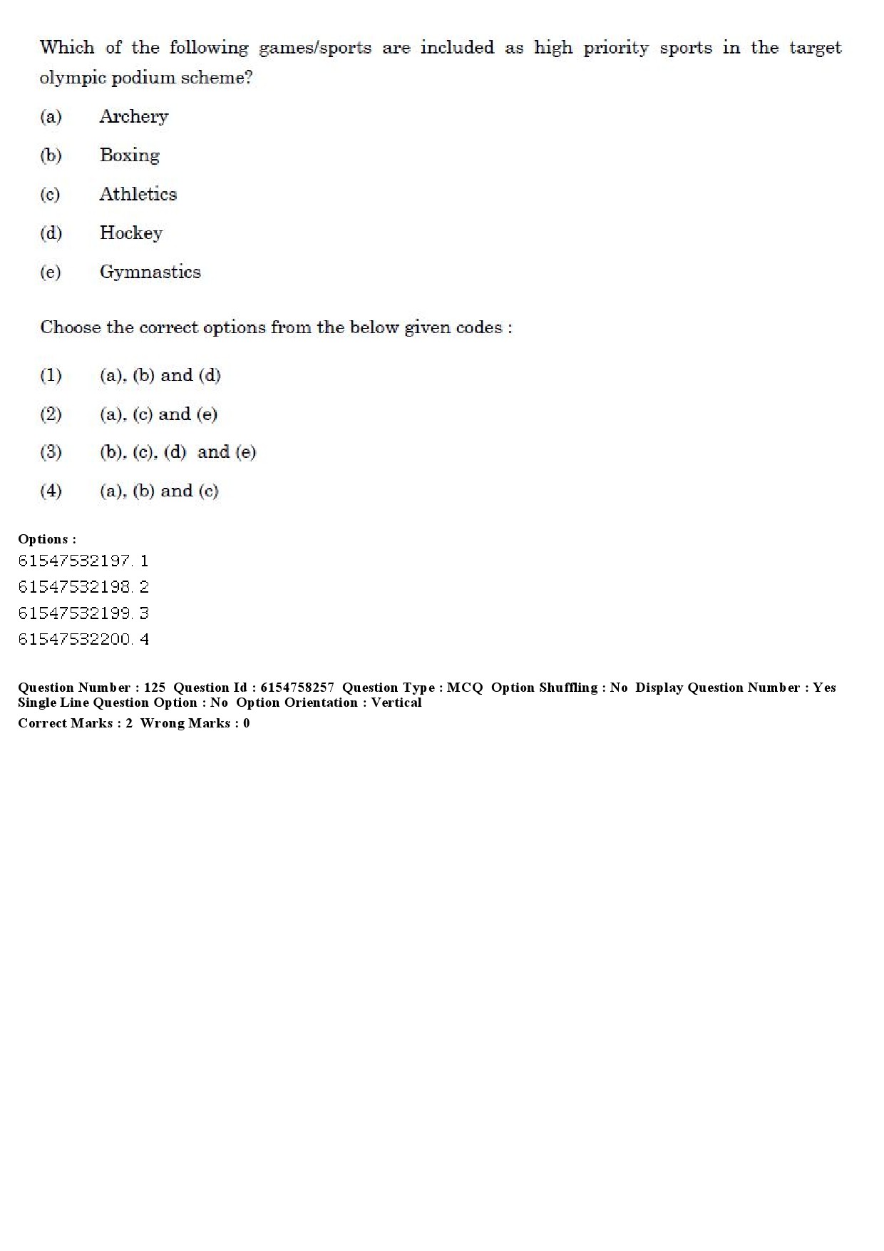 UGC NET Physical Education Question Paper December 2019 147