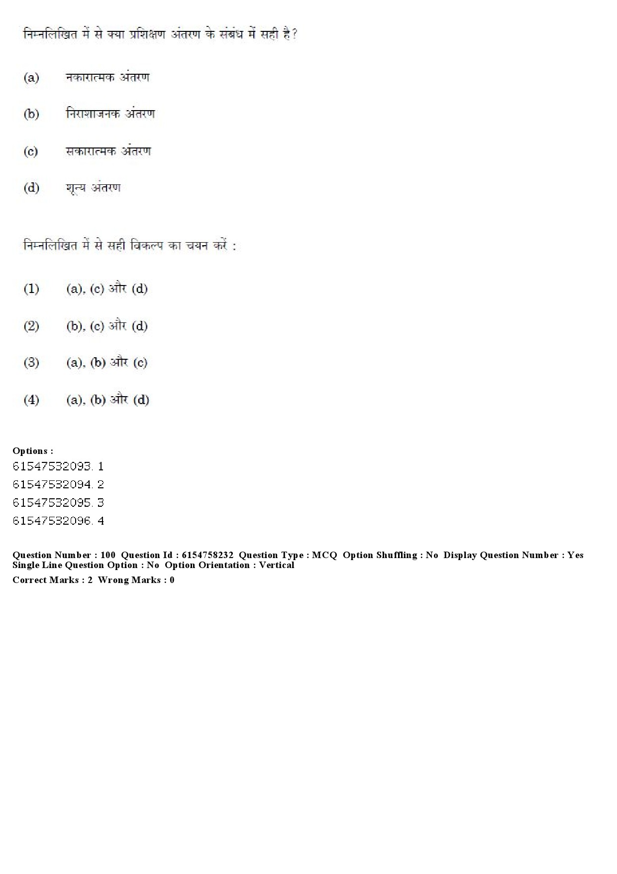 UGC NET Physical Education Question Paper December 2019 96