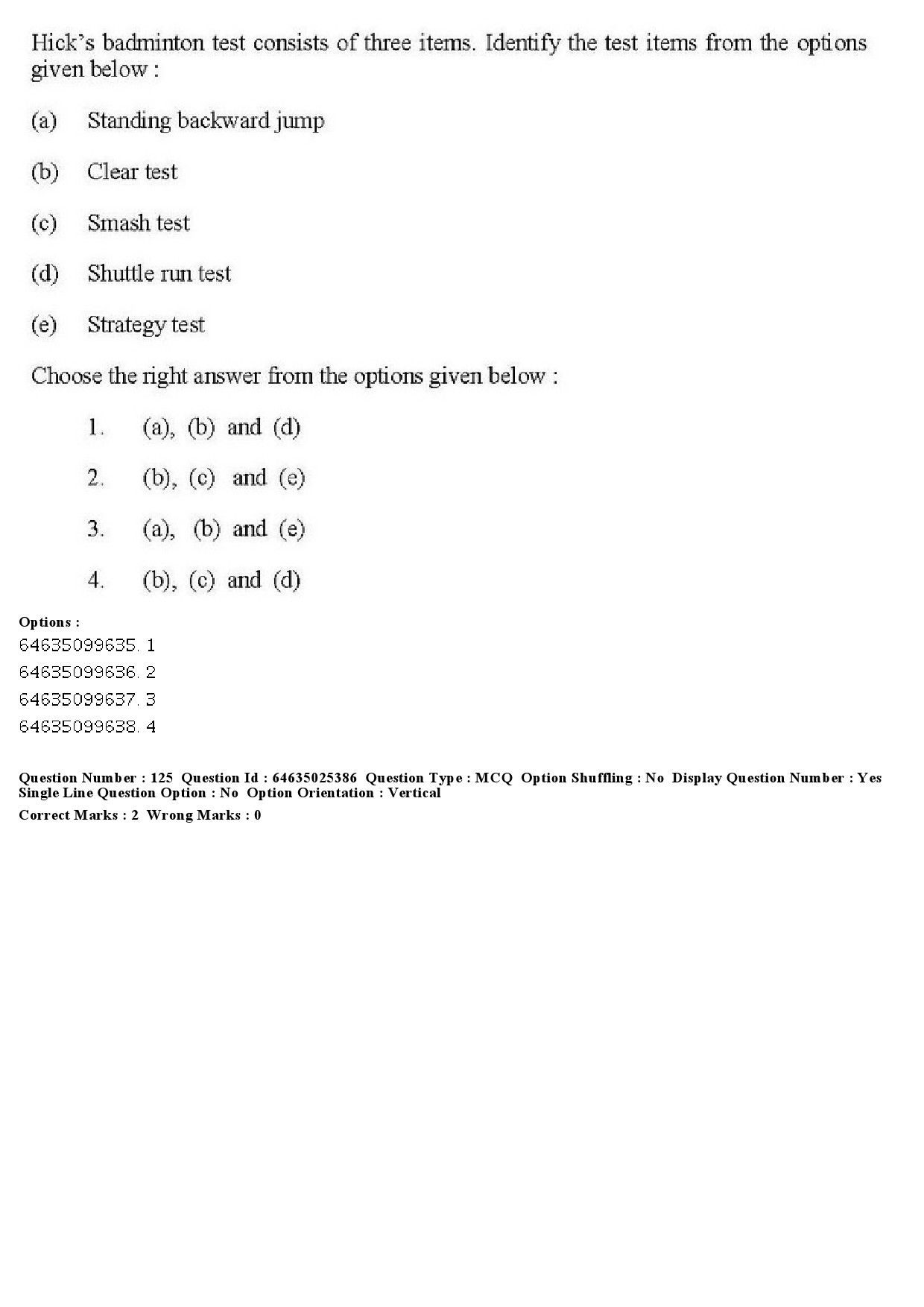 UGC NET Physical Education Question Paper June 2019 116