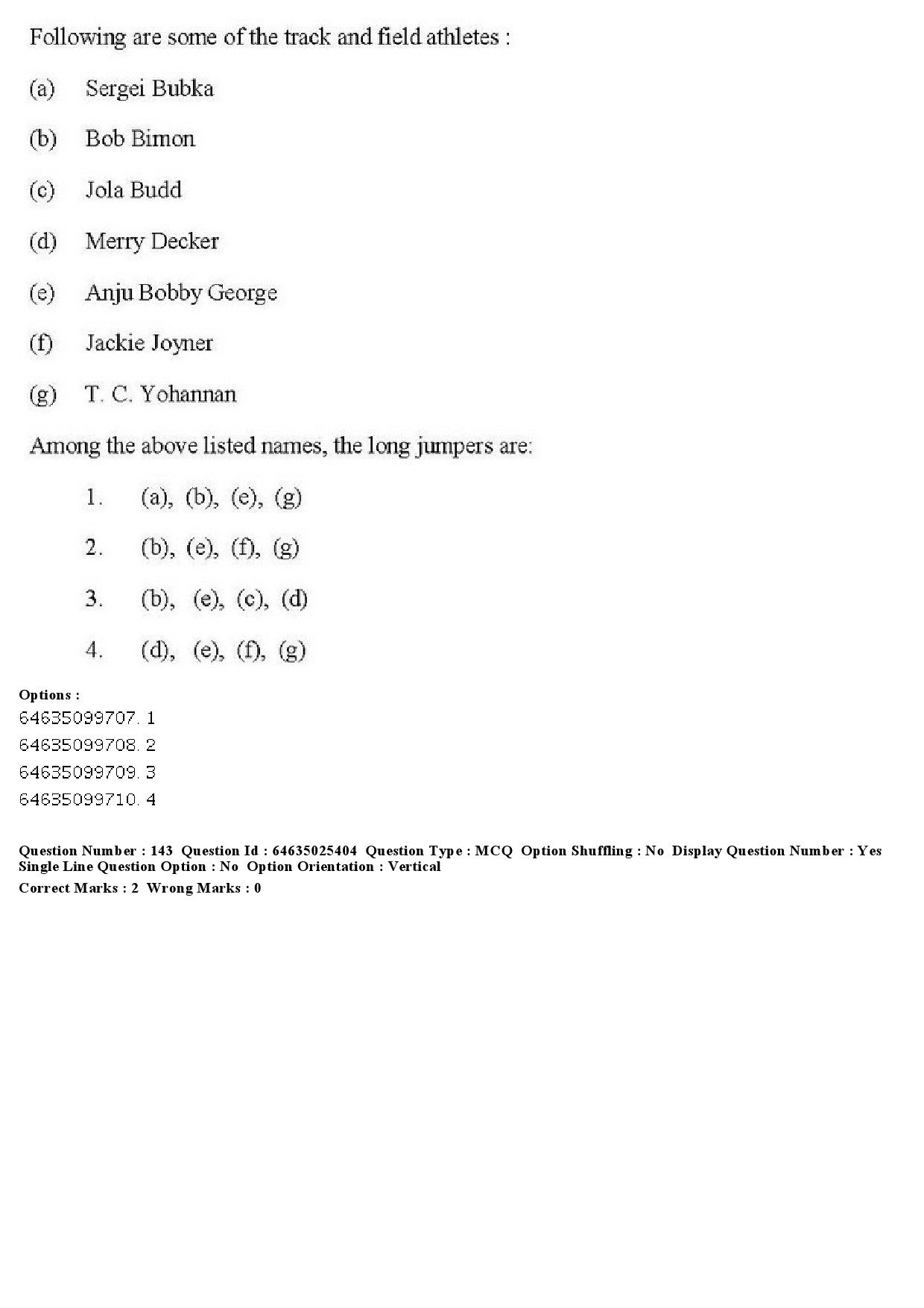 UGC NET Physical Education Question Paper June 2019 145