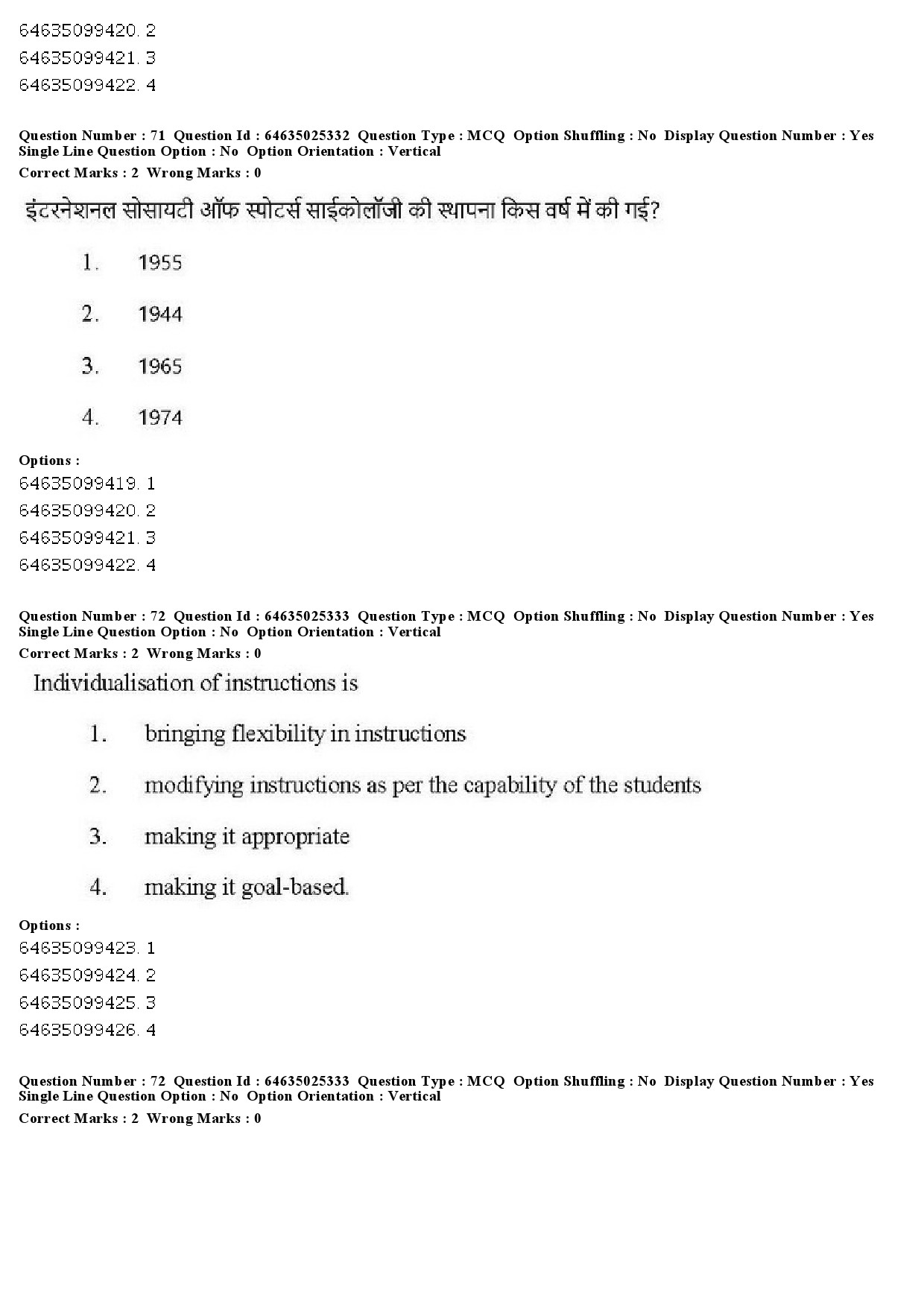 UGC NET Physical Education Question Paper June 2019 58