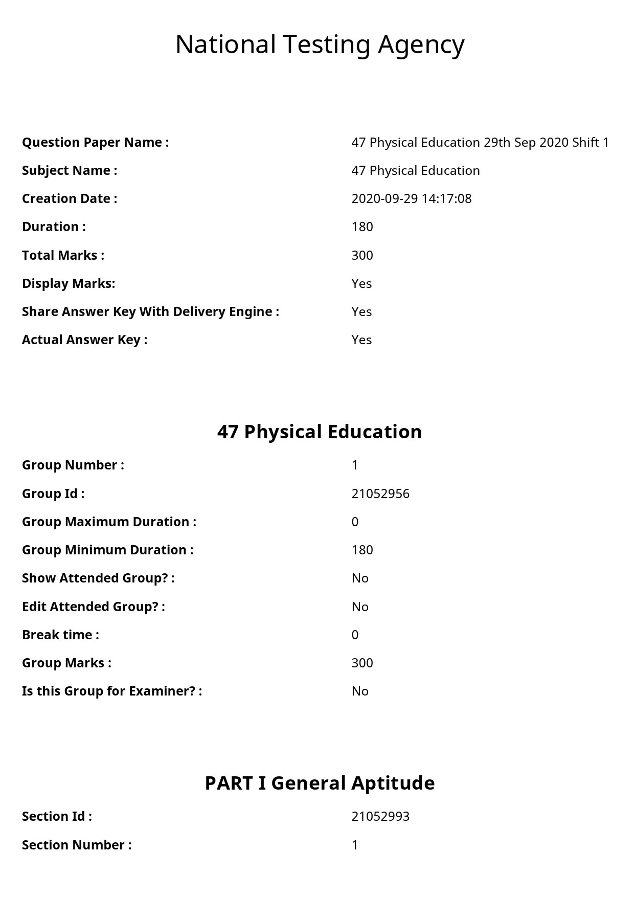 UGC NET Physical Education Question Paper September 2020 1