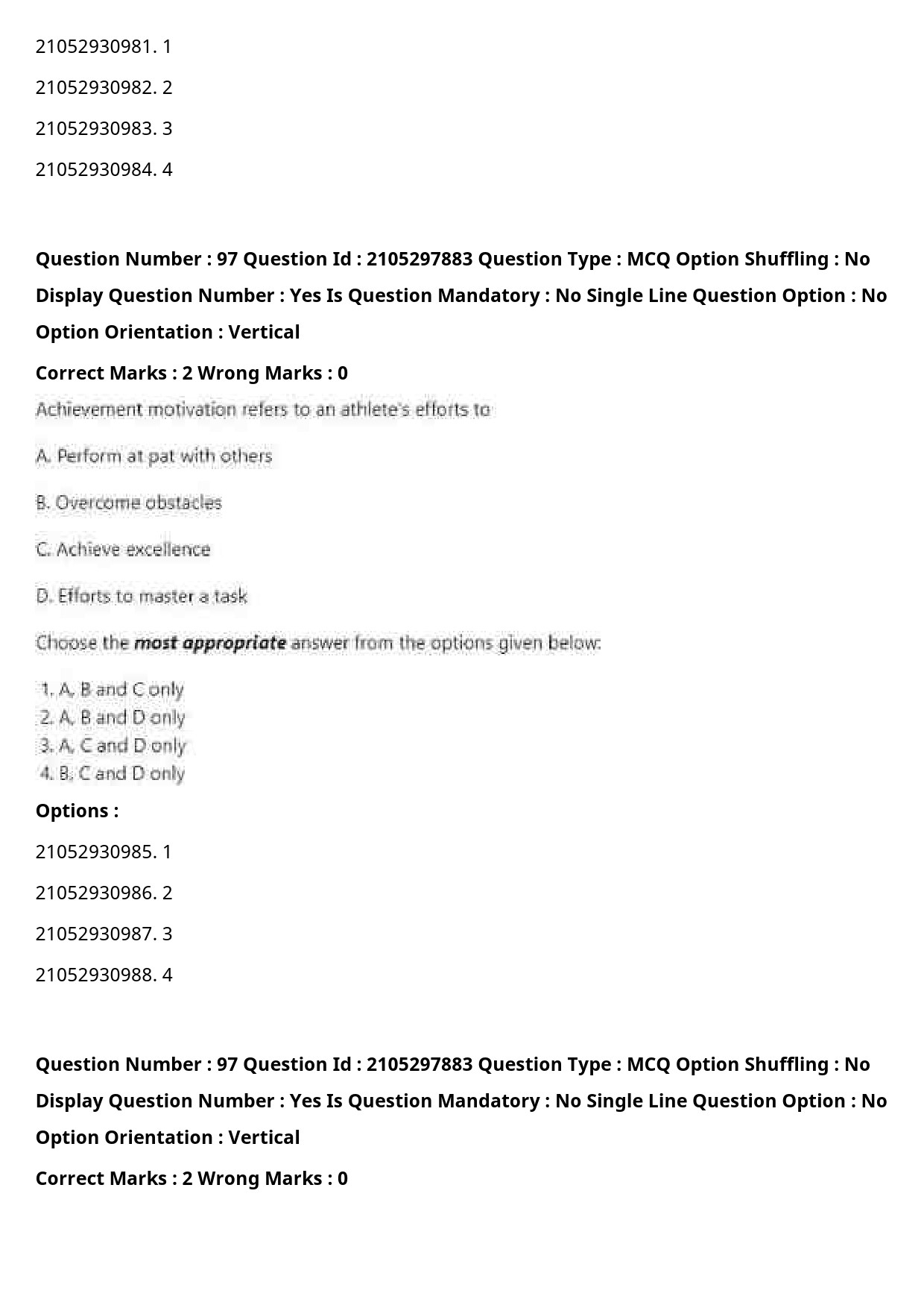 UGC NET Physical Education Question Paper September 2020 120