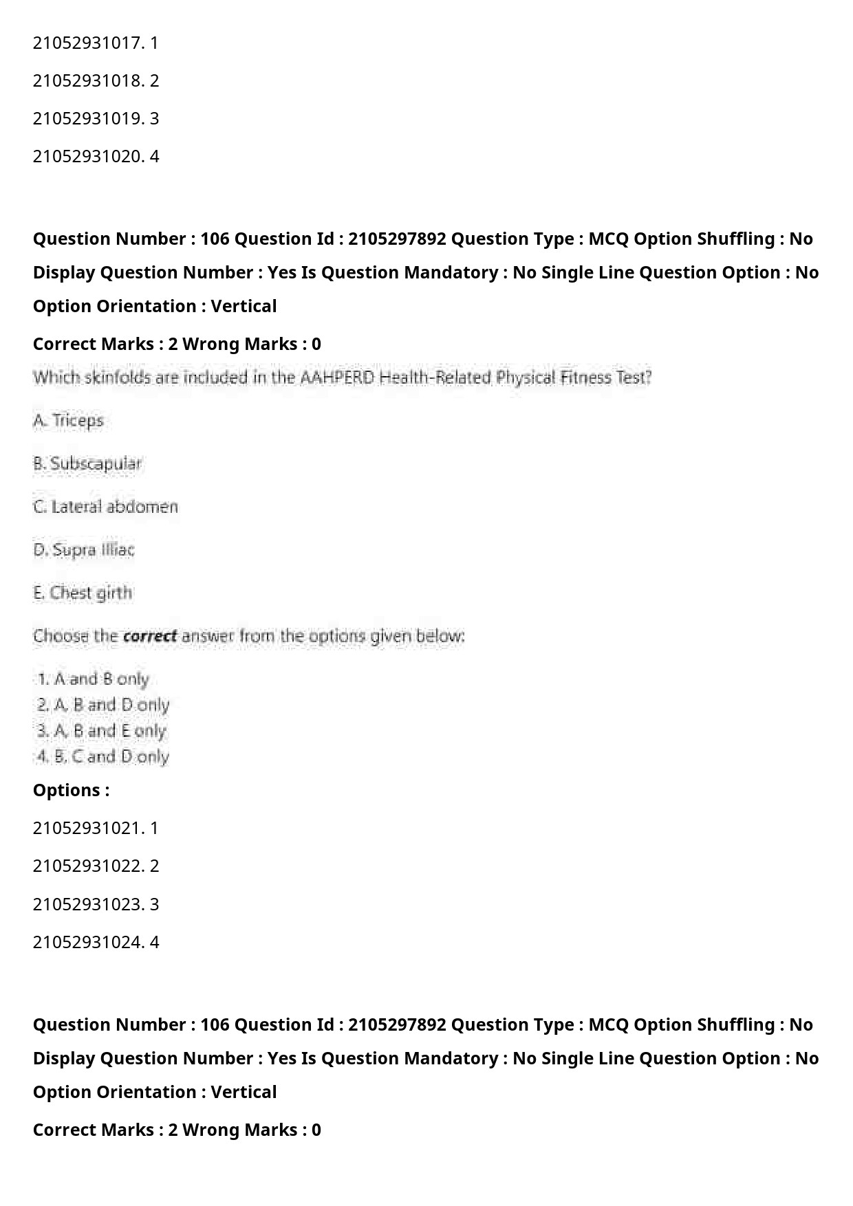 UGC NET Physical Education Question Paper September 2020 136