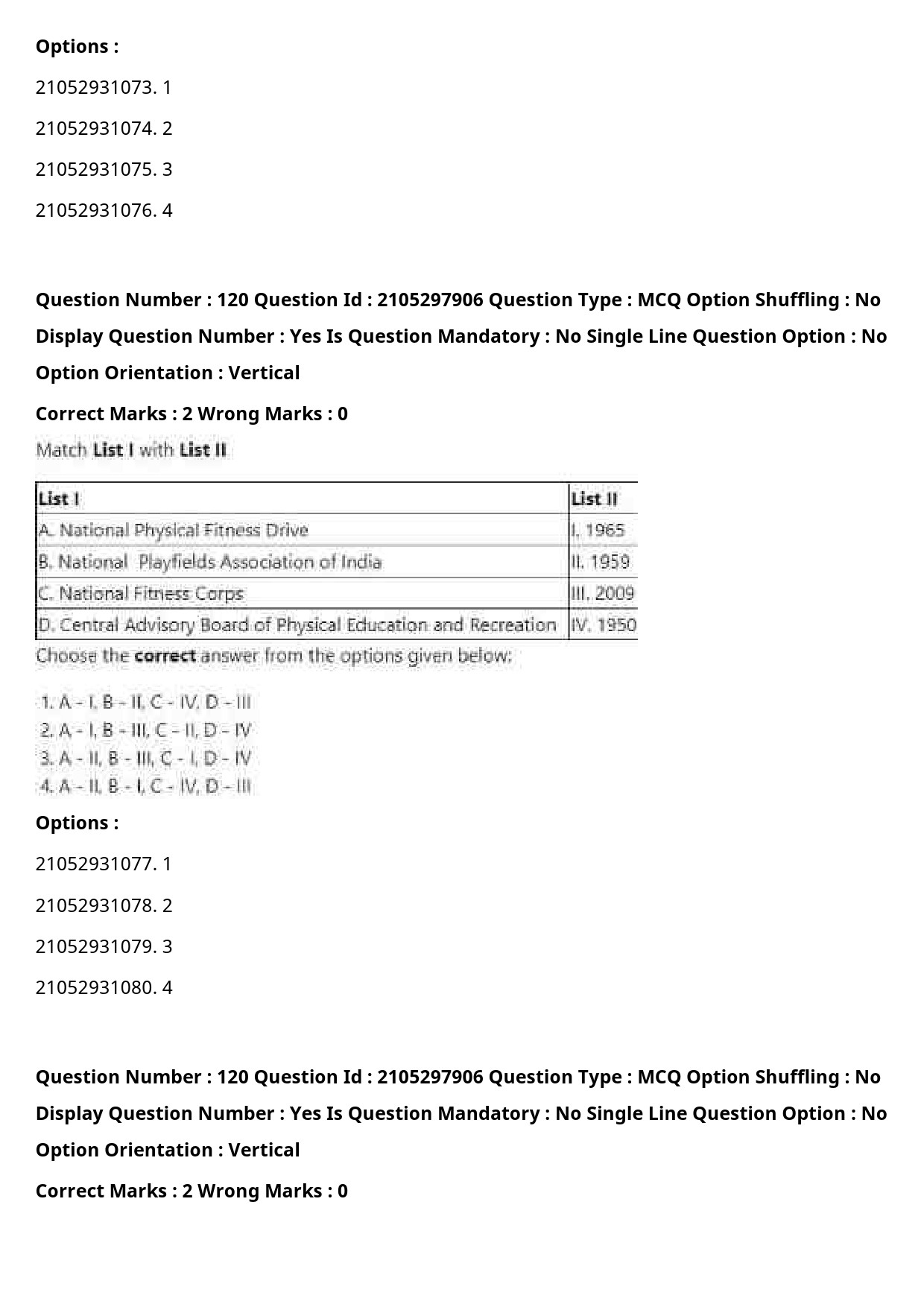 UGC NET Physical Education Question Paper September 2020 158