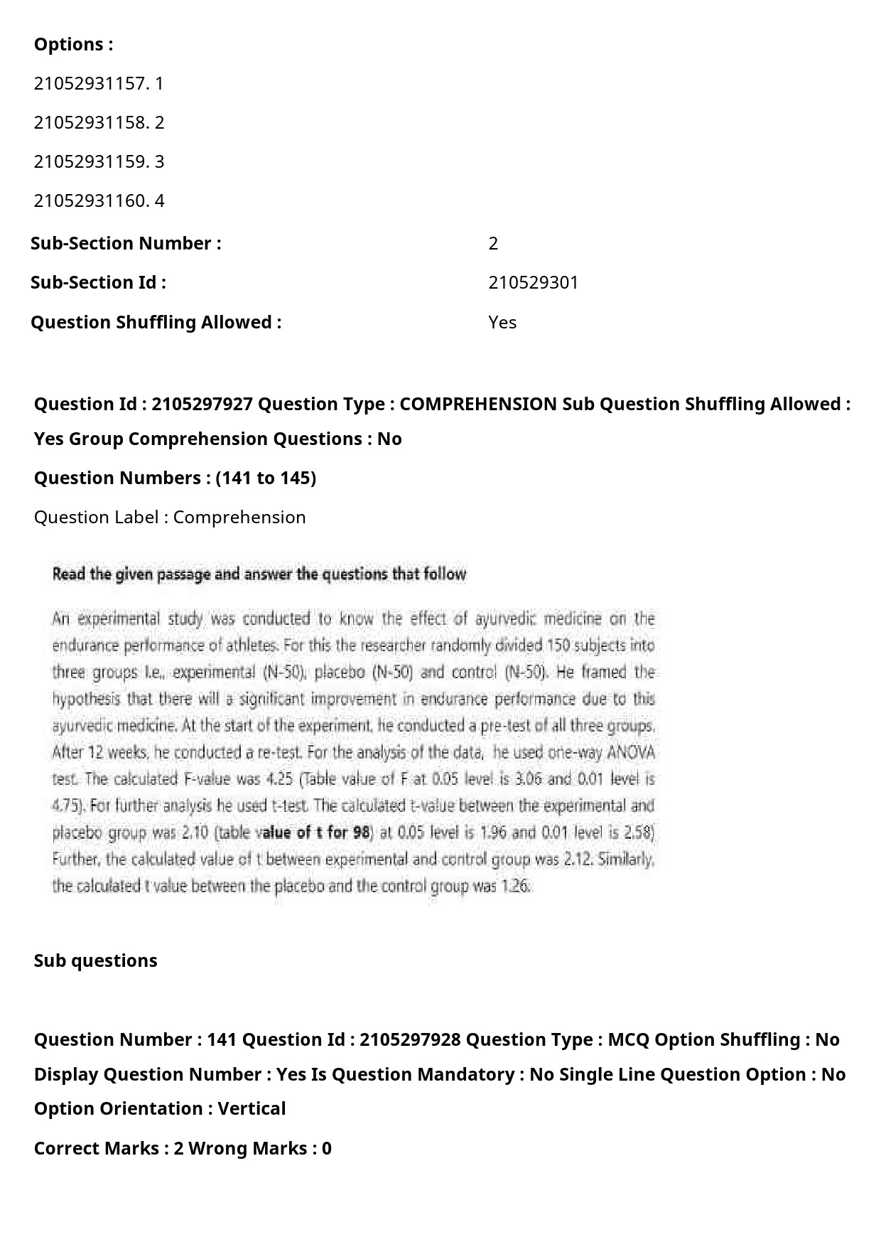 UGC NET Physical Education Question Paper September 2020 192