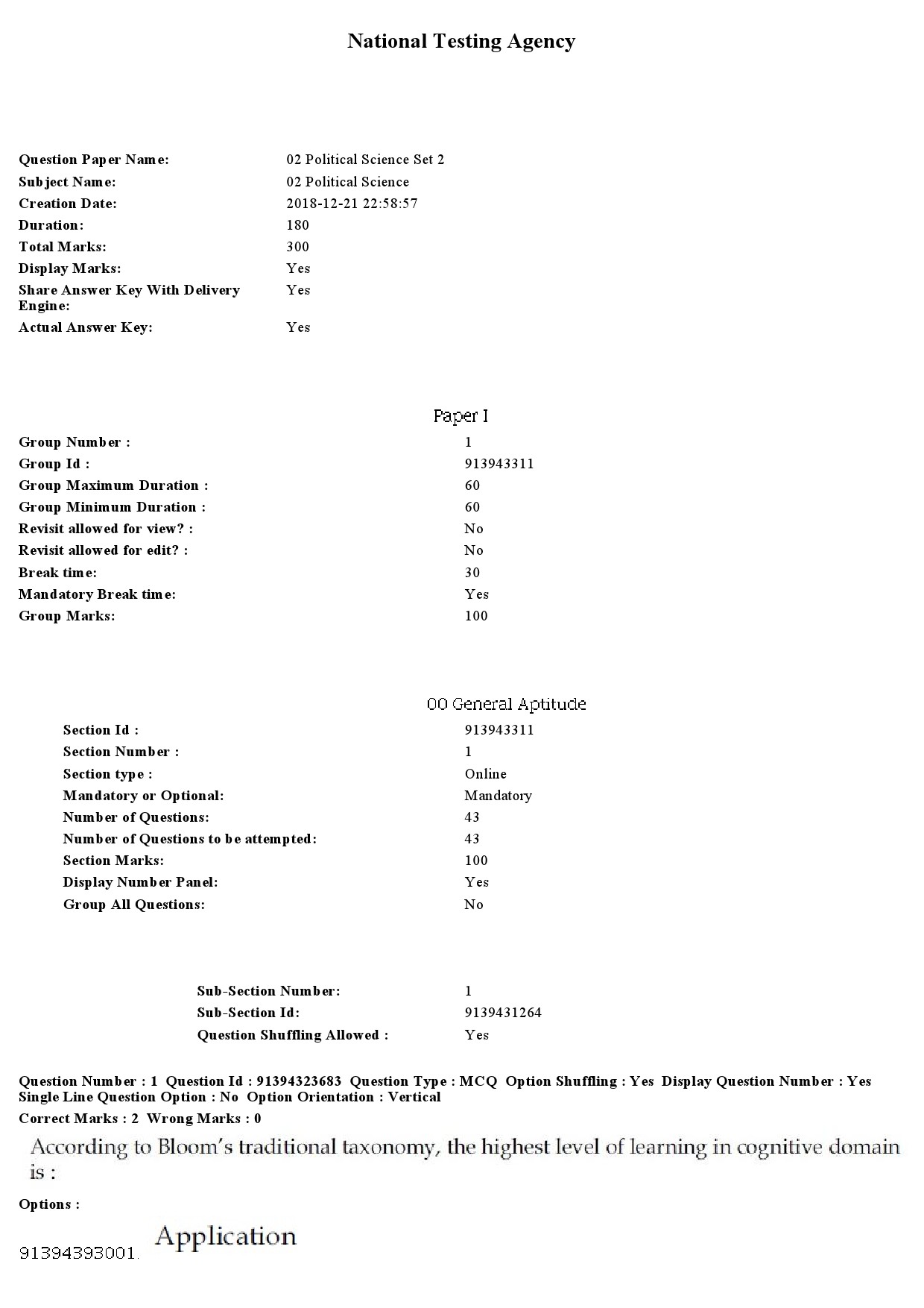 UGC NET Political Science Question Paper December 2018 1