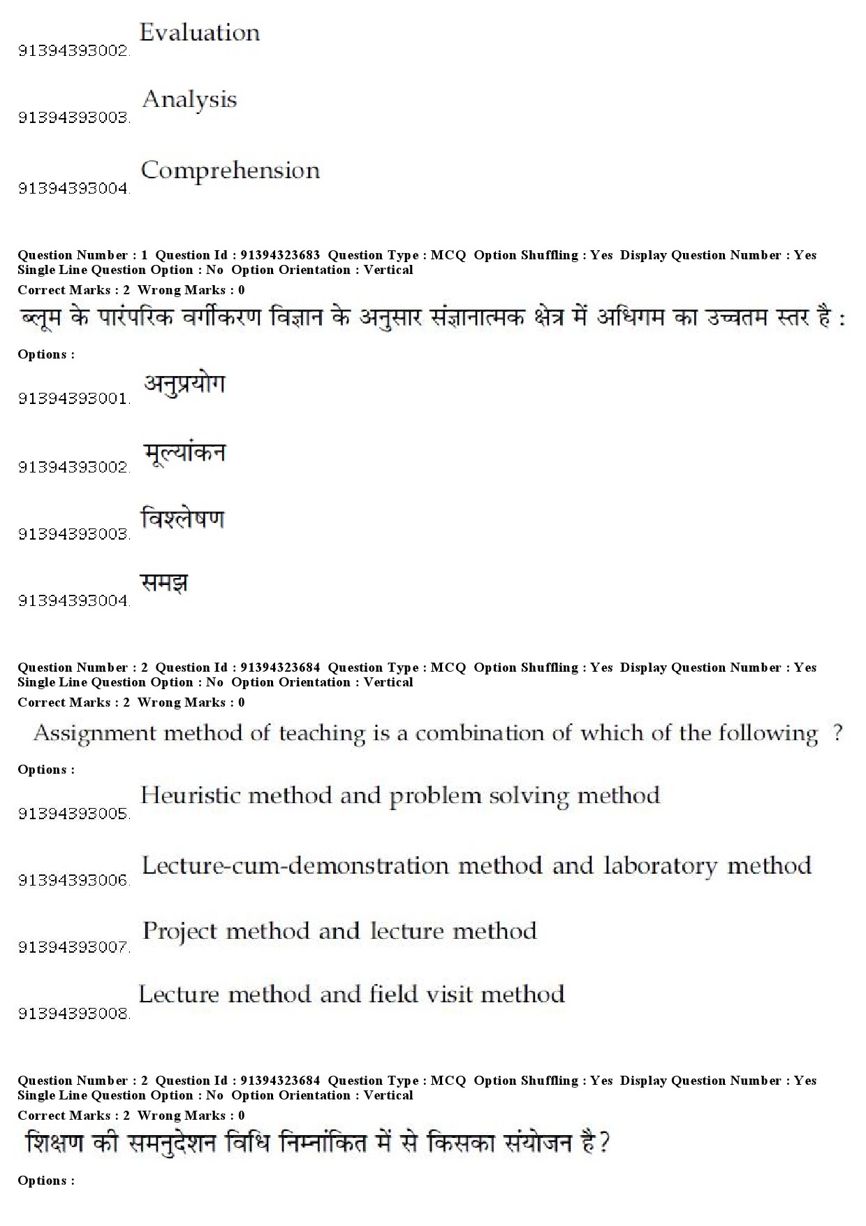 UGC NET Exam Question Paper With Answers Keys Of Political Science ...