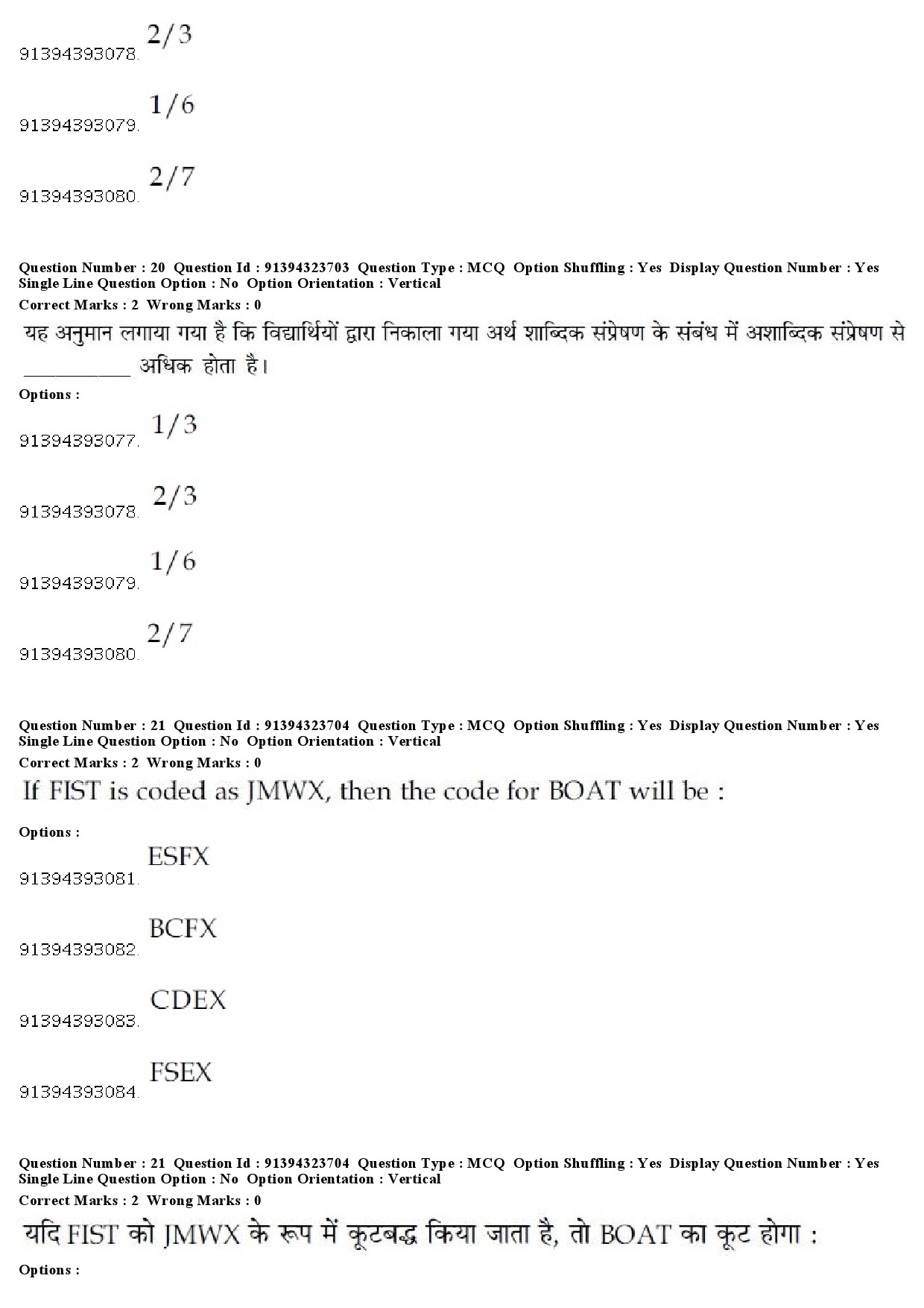 UGC NET Political Science Question Paper December 2018 20