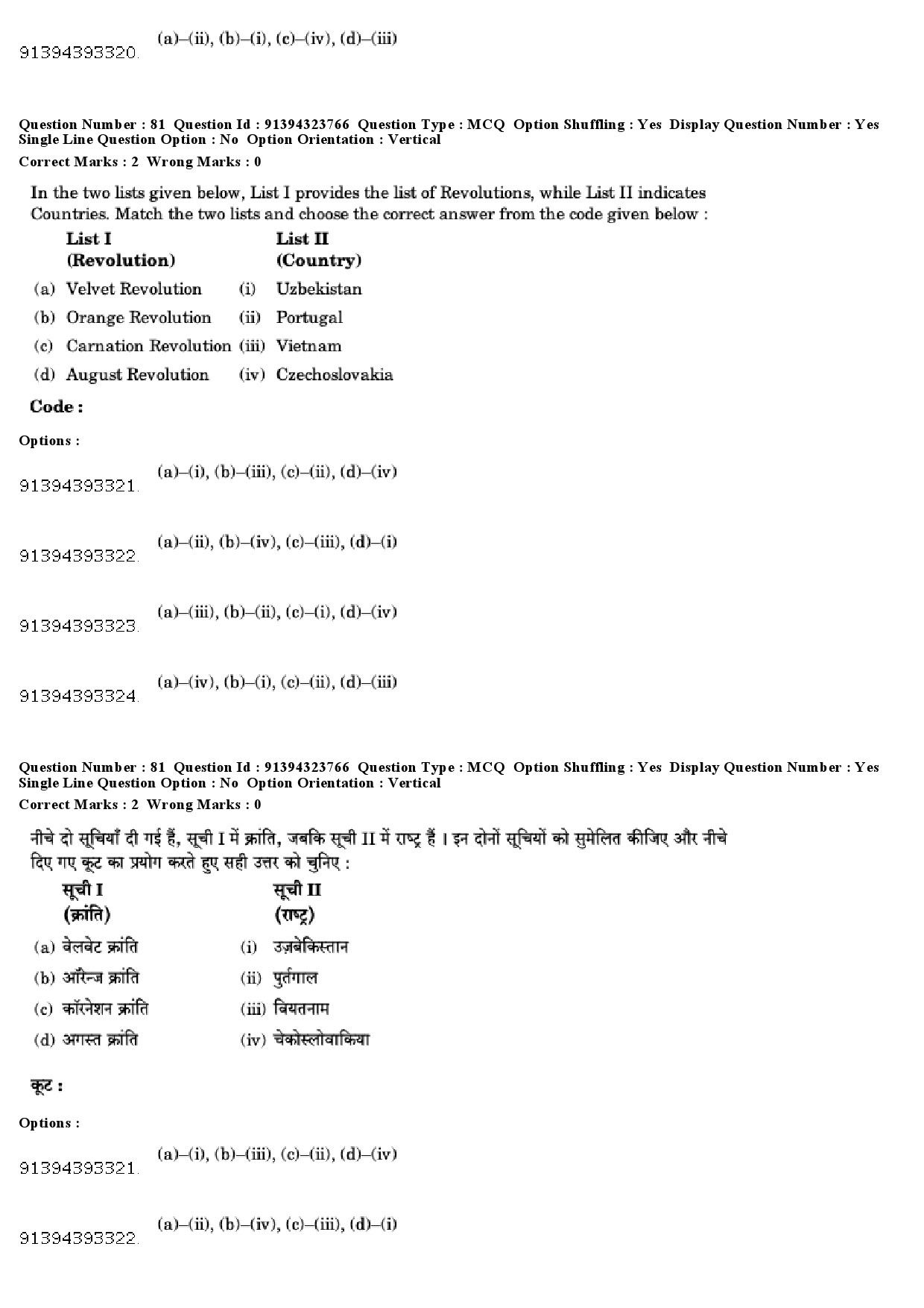 UGC NET Political Science Question Paper December 2018 74