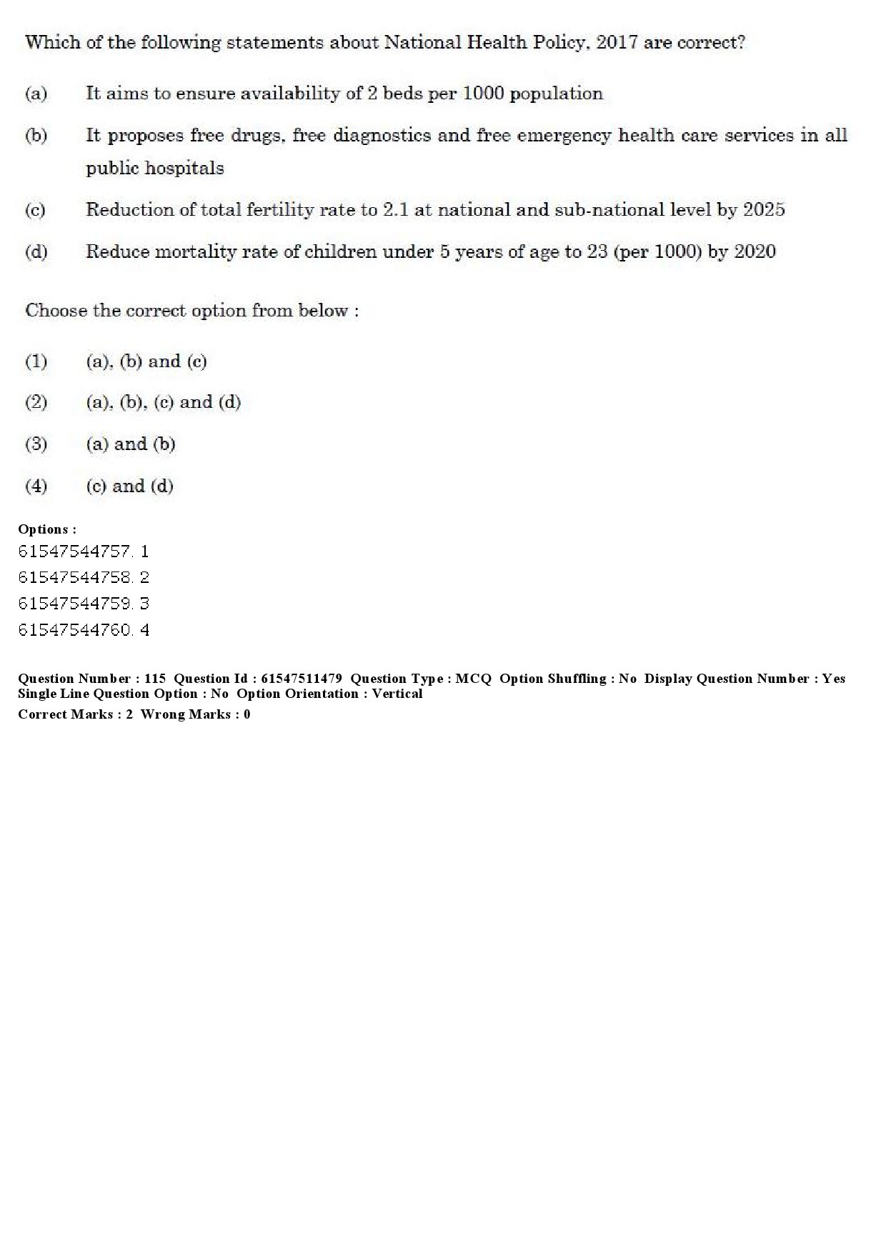 UGC NET Political Science Question Paper December 2019 112