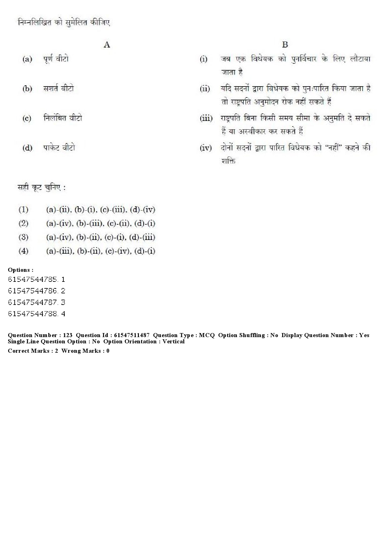 UGC NET Political Science Question Paper December 2019 127