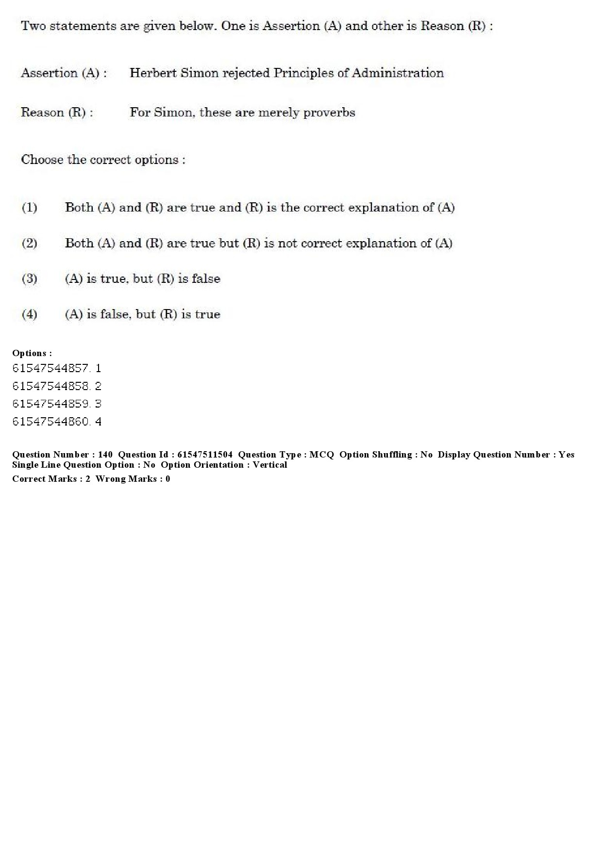 UGC NET Political Science Question Paper December 2019 150