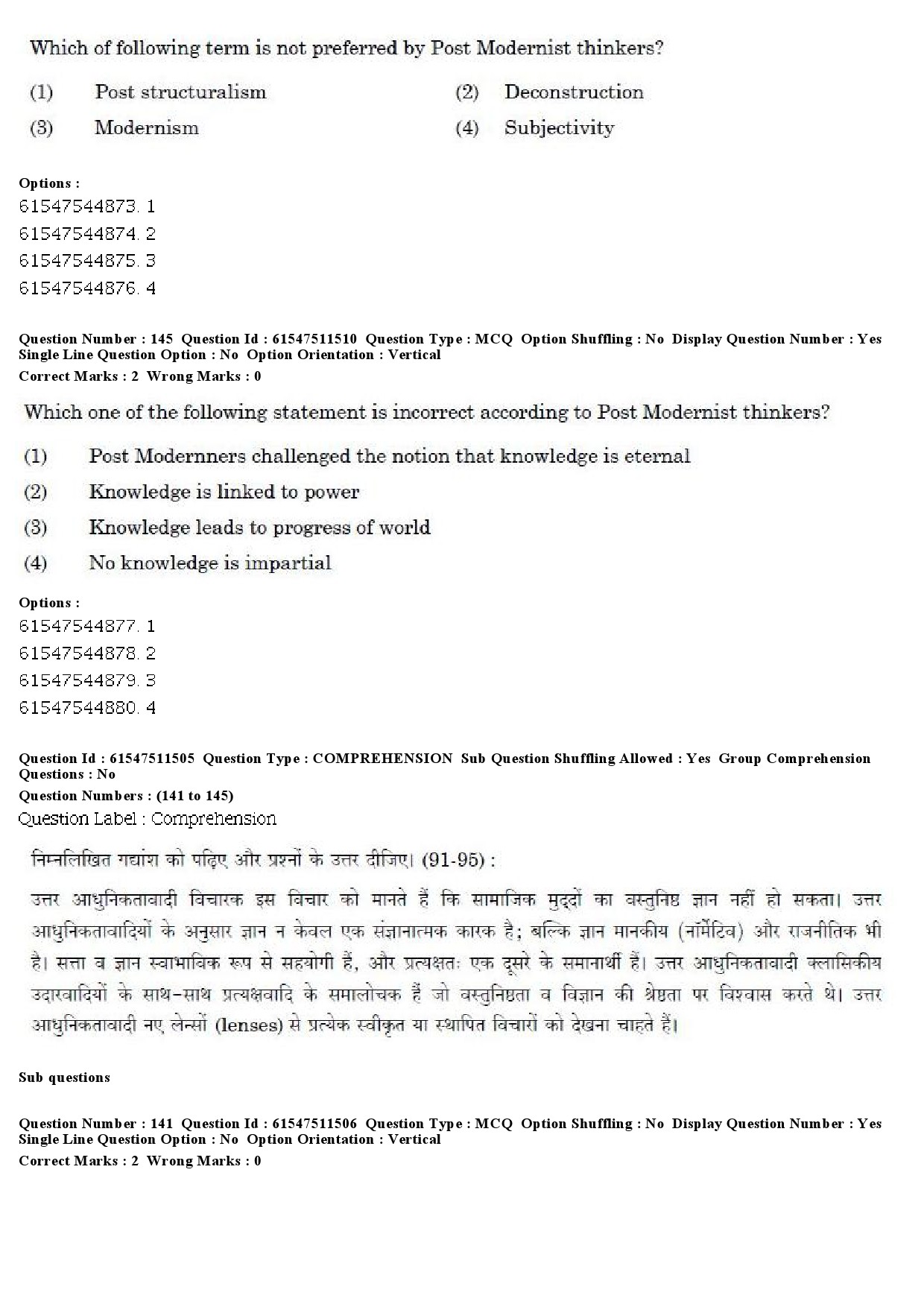 UGC NET Political Science Question Paper December 2019 153