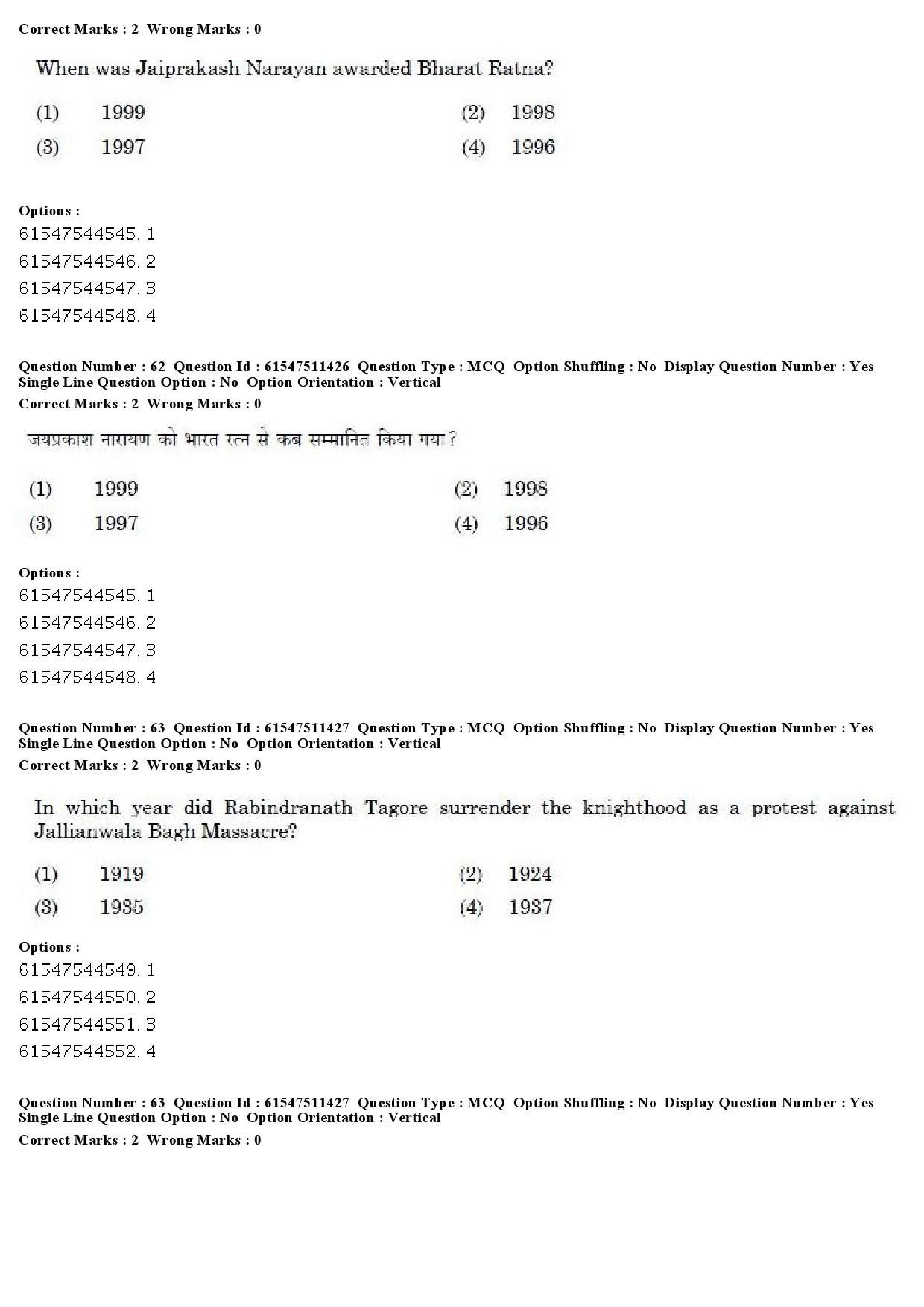 UGC NET Political Science Question Paper December 2019 61