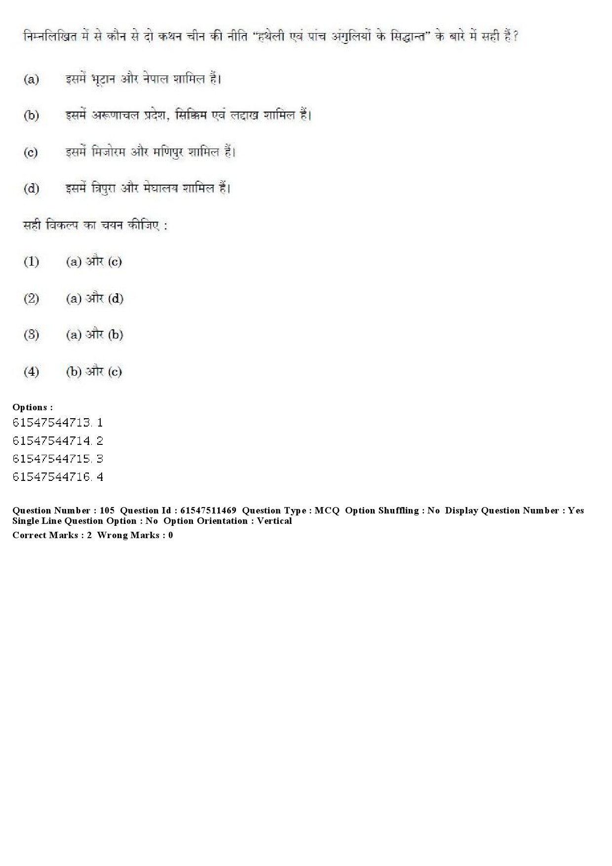 UGC NET Political Science Question Paper December 2019 98