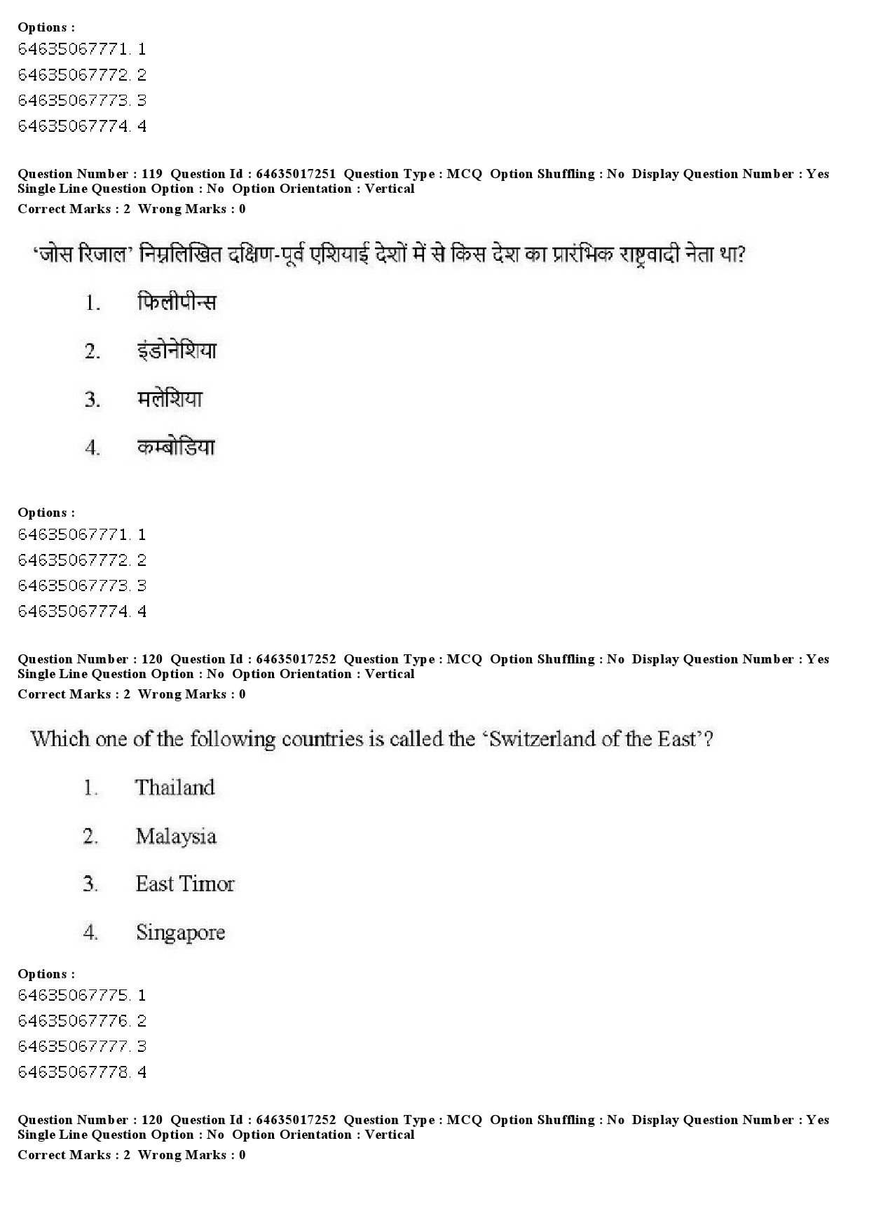 UGC NET Political Science Question Paper June 2019 122