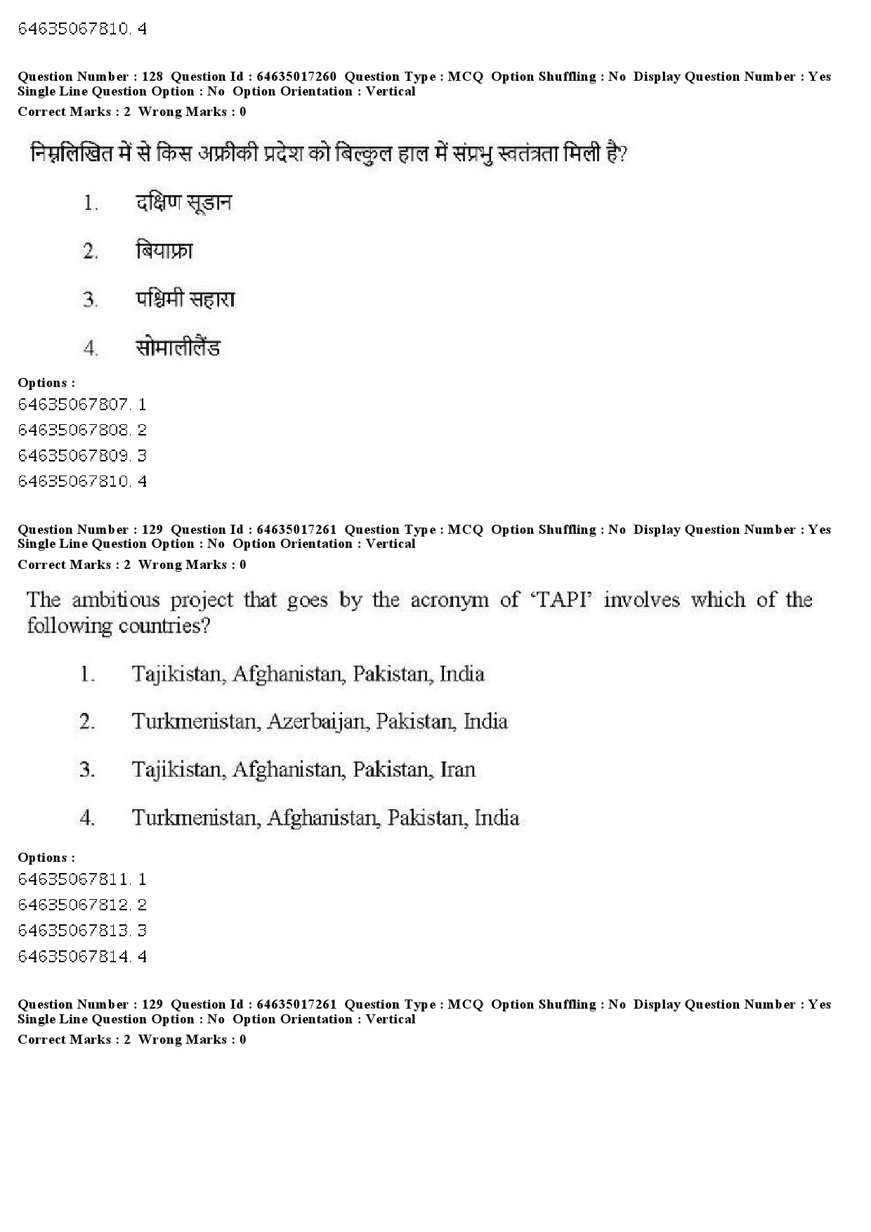 UGC NET Political Science Question Paper June 2019 132