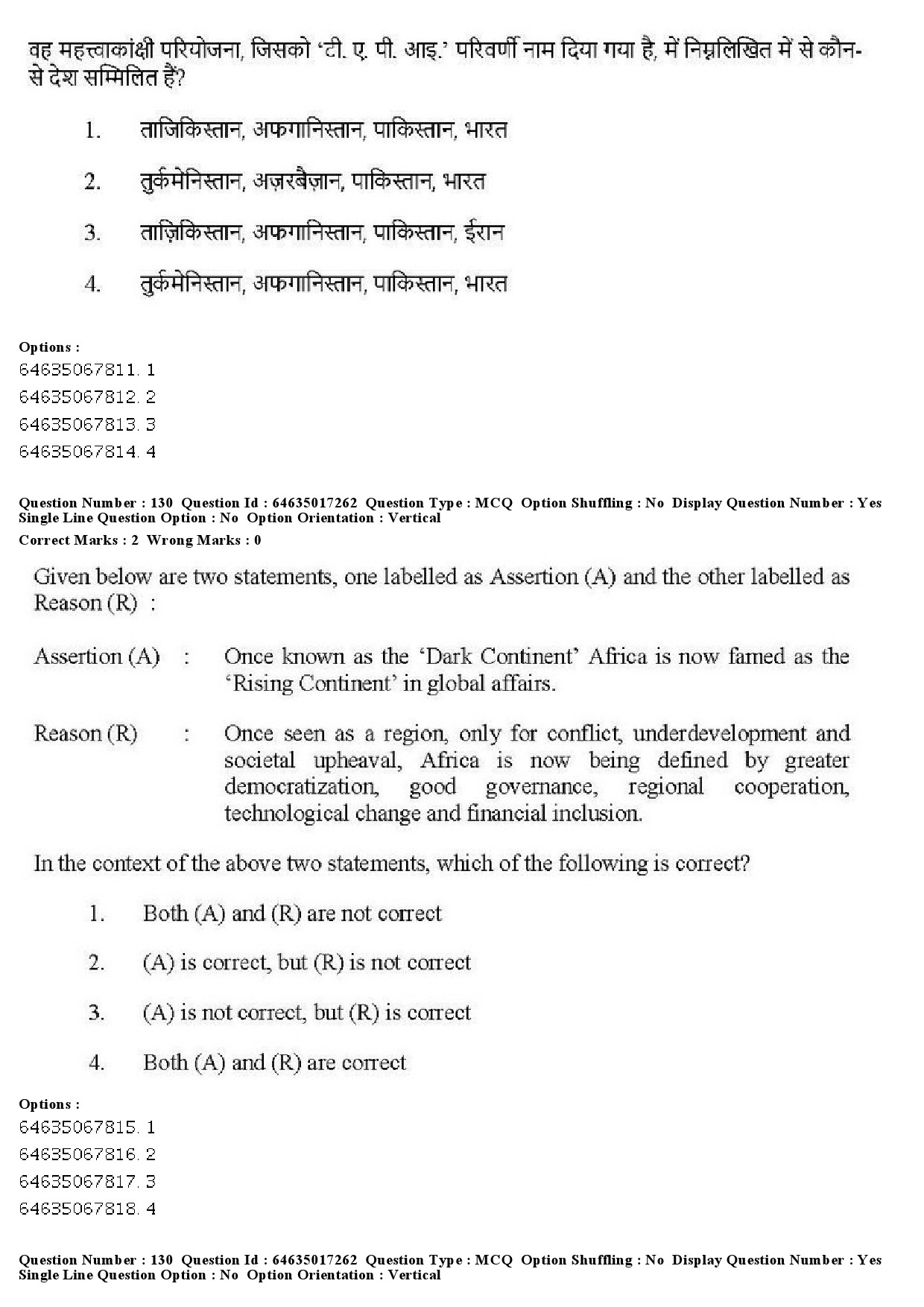 UGC NET Political Science Question Paper June 2019 133