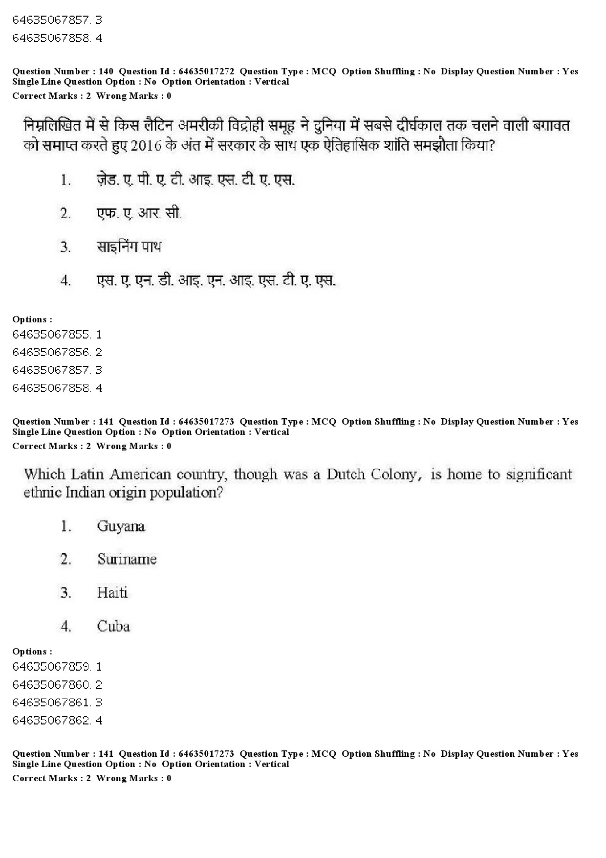 UGC NET Political Science Question Paper June 2019 144