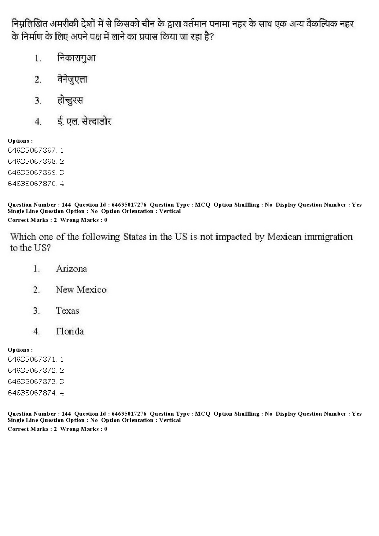 UGC NET Political Science Question Paper June 2019 147